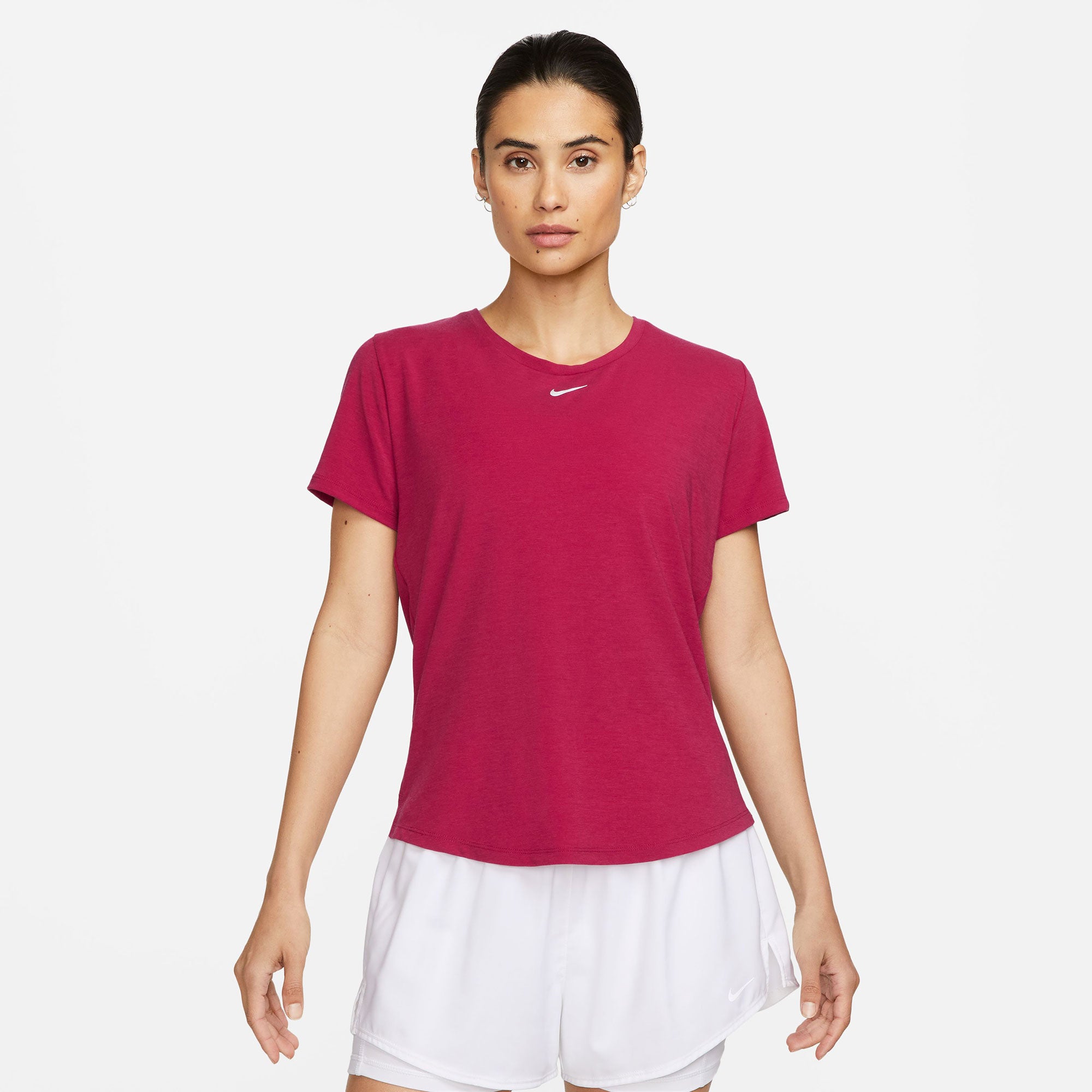 Nike One Luxe Dri-FIT Women's Standard Fit Shirt Red (1)