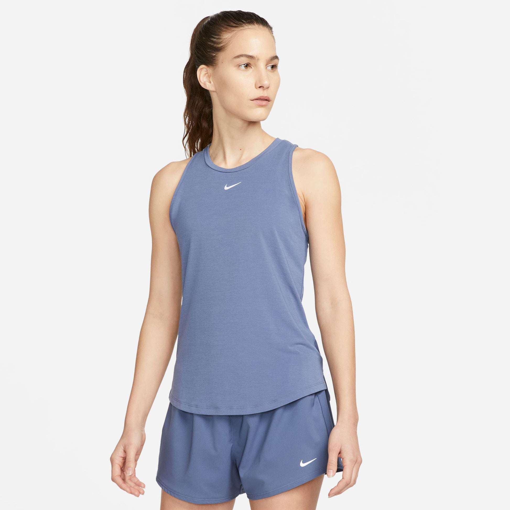 Nike One Luxe Dri-FIT Women's Standard Fit Tank Blue (1)