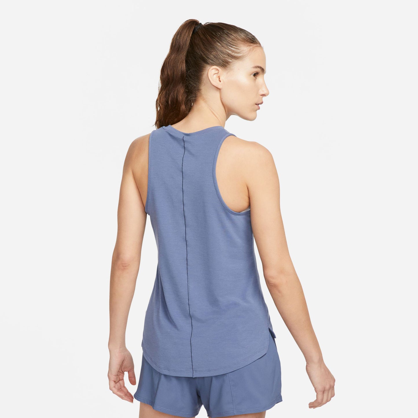 Nike One Luxe Dri-FIT Women's Standard Fit Tank Blue (2)