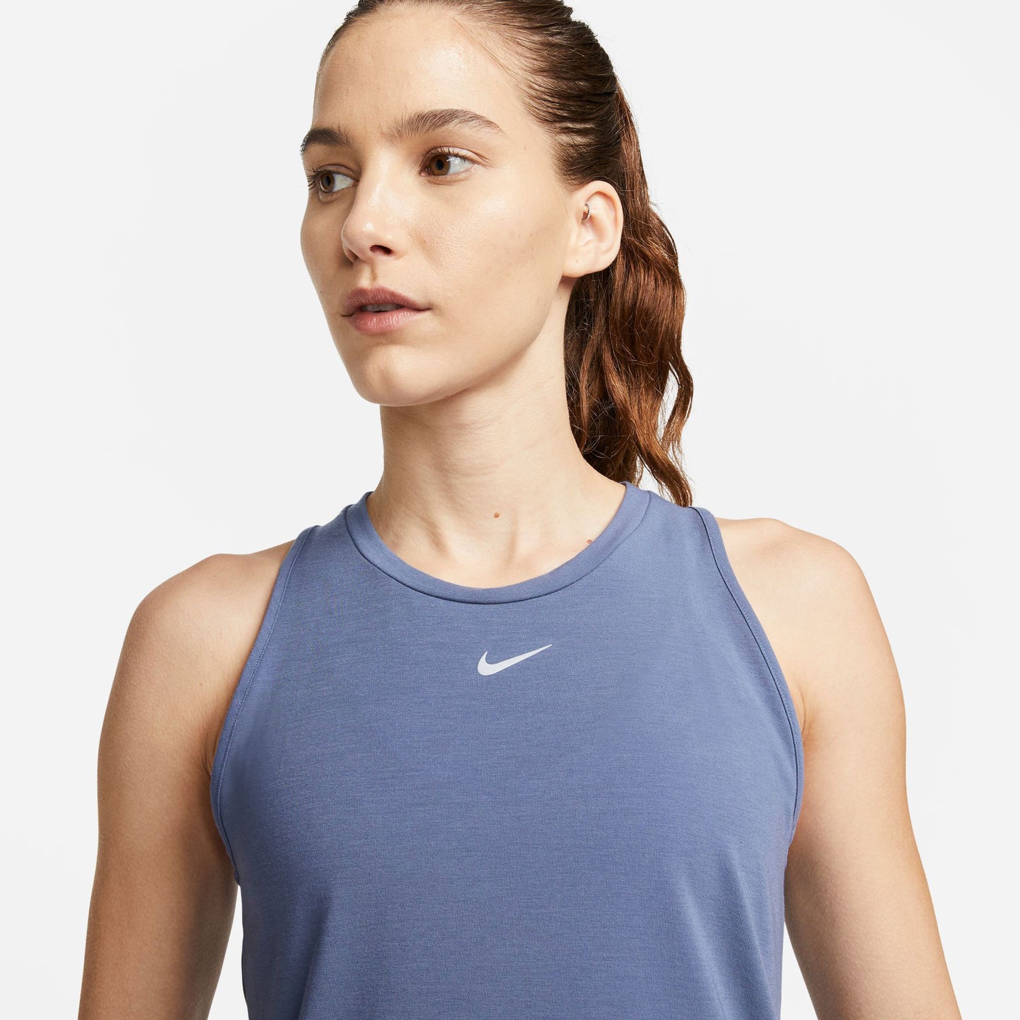 Nike One Luxe Dri-FIT Women's Standard Fit Tank Blue (4)