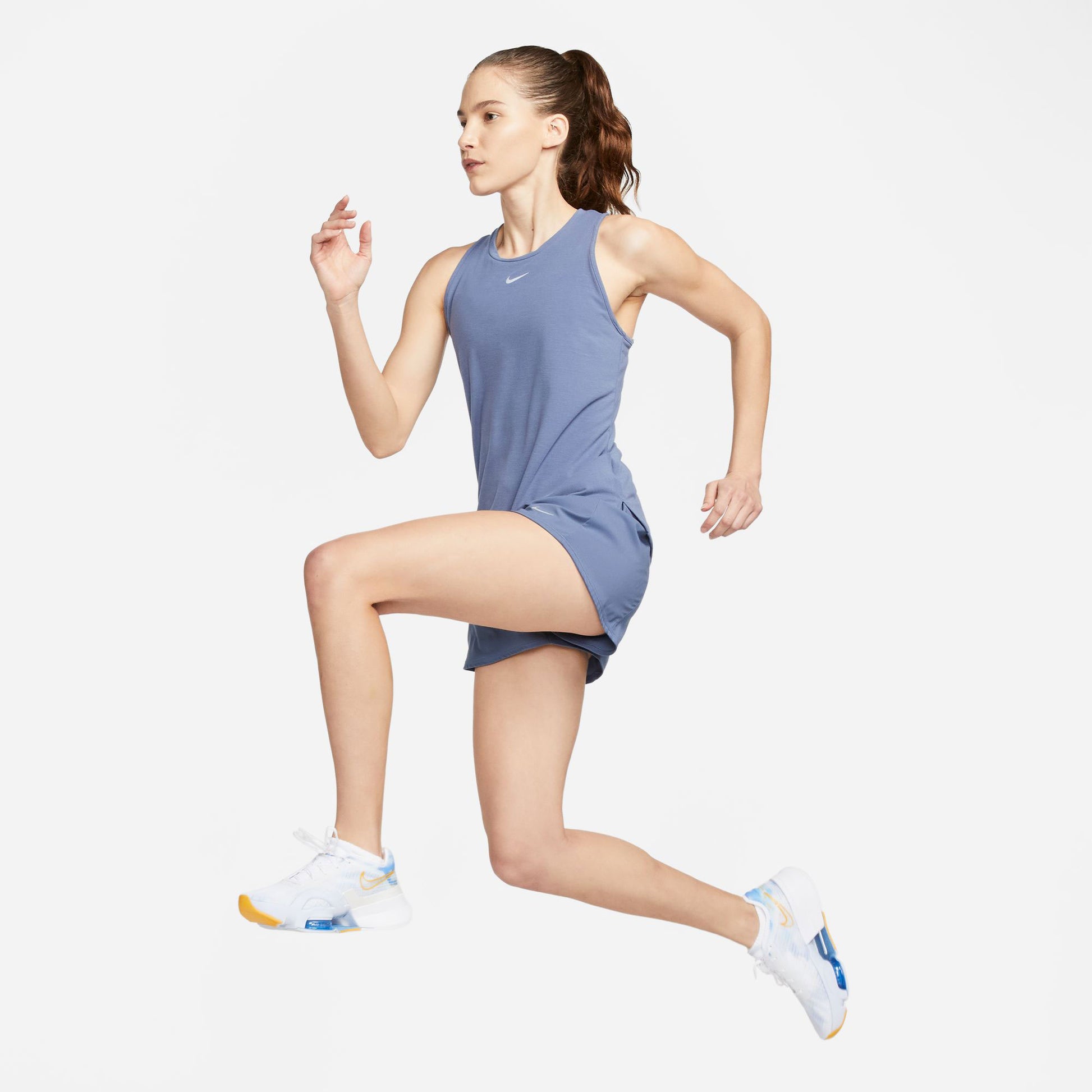 Nike One Luxe Dri-FIT Women's Standard Fit Tank Blue (5)