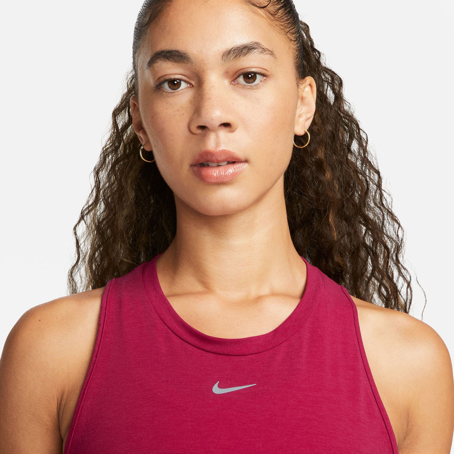 Nike One Luxe Dri-FIT Women's Standard Fit Tank Red (3)