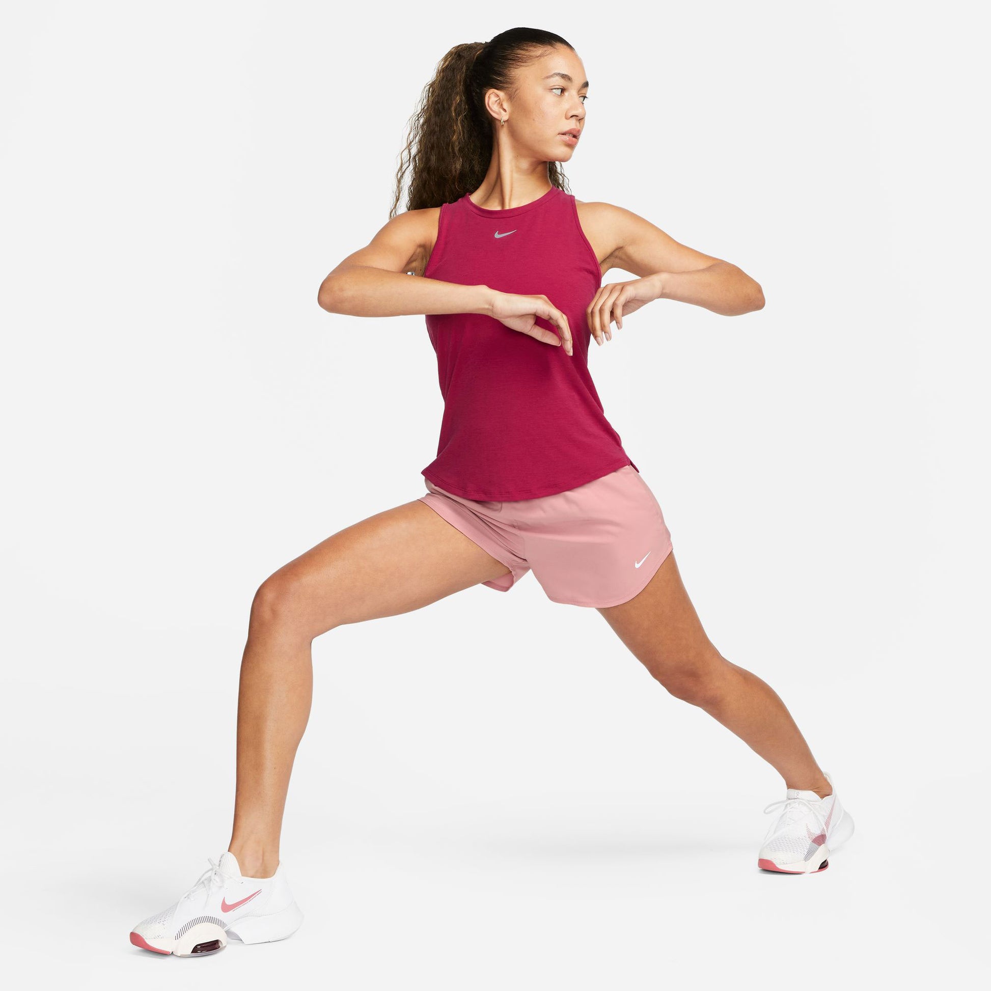 Nike One Luxe Dri-FIT Women's Standard Fit Tank Red (5)
