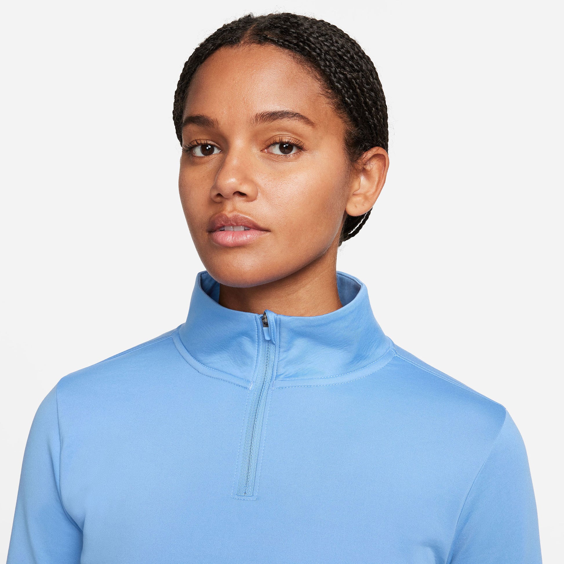 Nike One Therma-FIT Women's Long-Sleeve Half-Zip Top Blue (3)