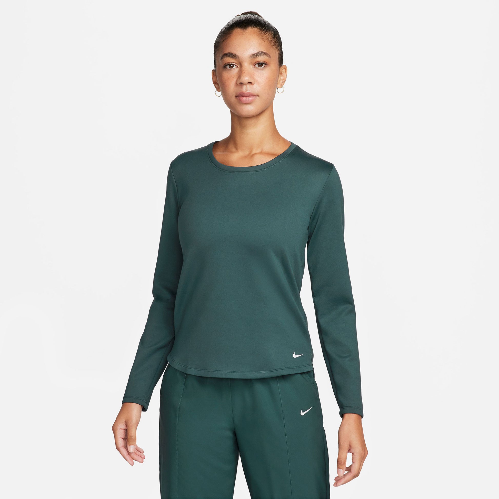 Nike One Therma-FIT Women's Long-Sleeve Top Green (1)
