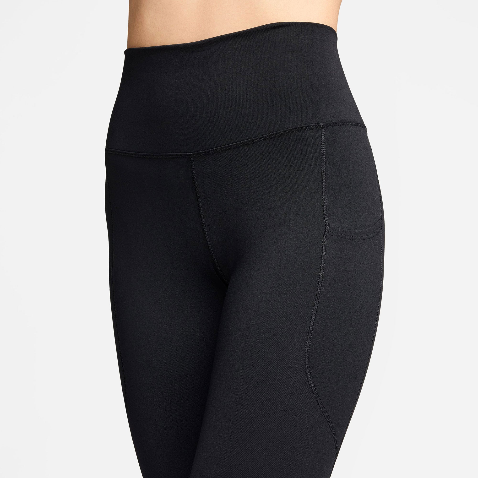 Nike One Women's Dri-FIT High-Waisted 7/8 Leggings with Pockets - Black (3)