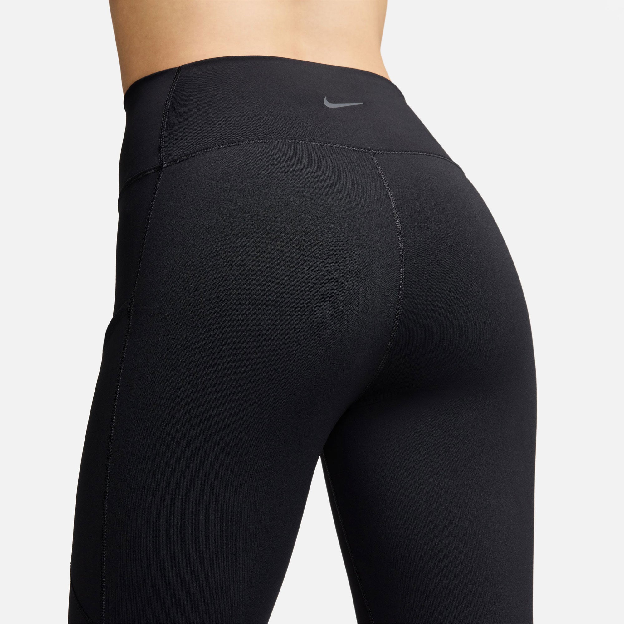 Nike One Women's Dri-FIT High-Waisted 7/8 Leggings with Pockets - Black (5)