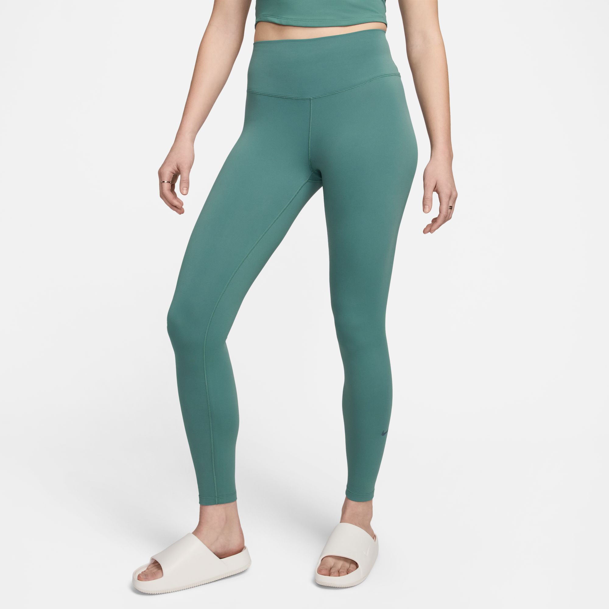 Nike One Women's Dri-FIT High-Waisted Leggings - Green (1)