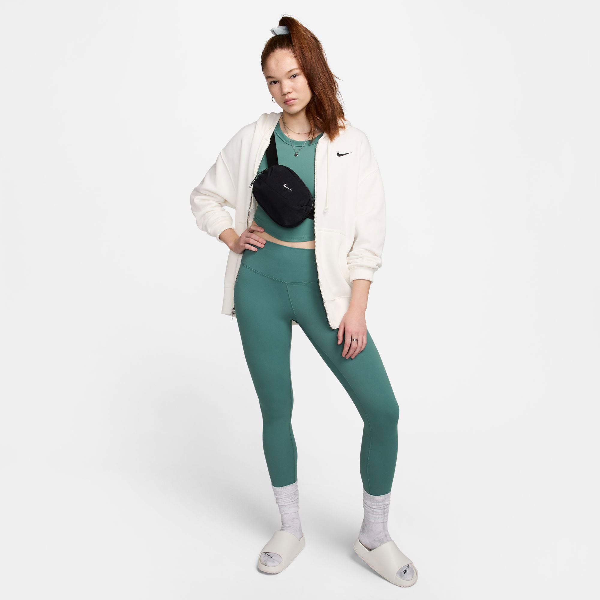 Nike One Dri FIT Leggings met Hoge Taille voor Dames Groen Tennis Only