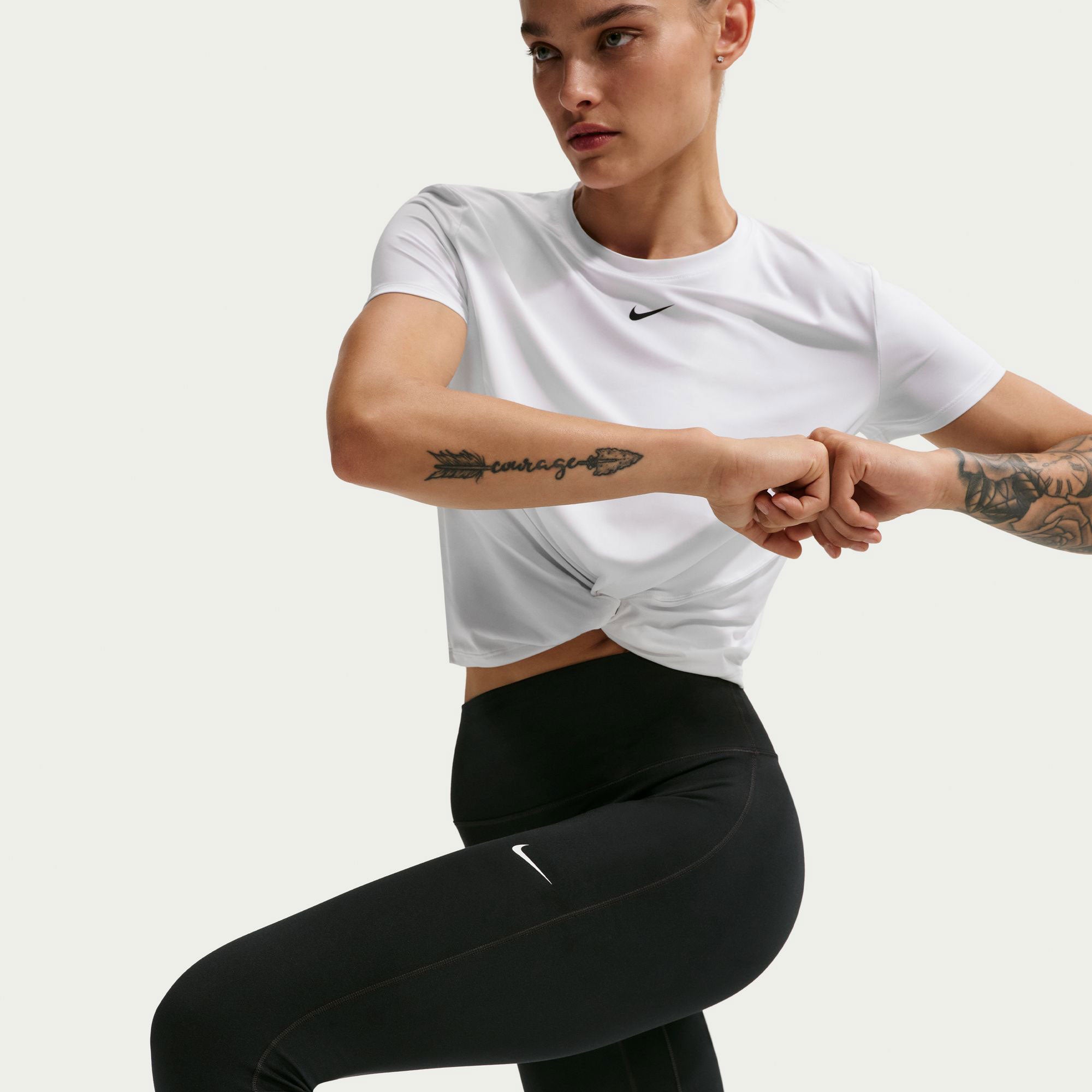 Nike One Women's Seamless High-Waisted Leggings - Black (5)