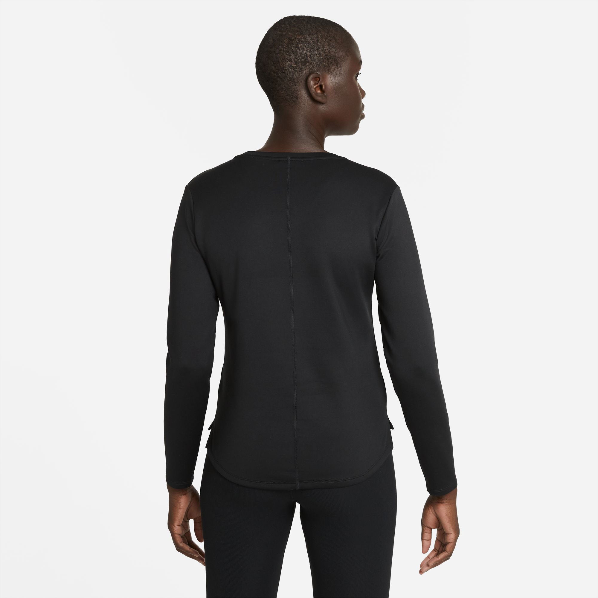 Nike One Women's Therma-FIT Long-Sleeve Top - Black (2)