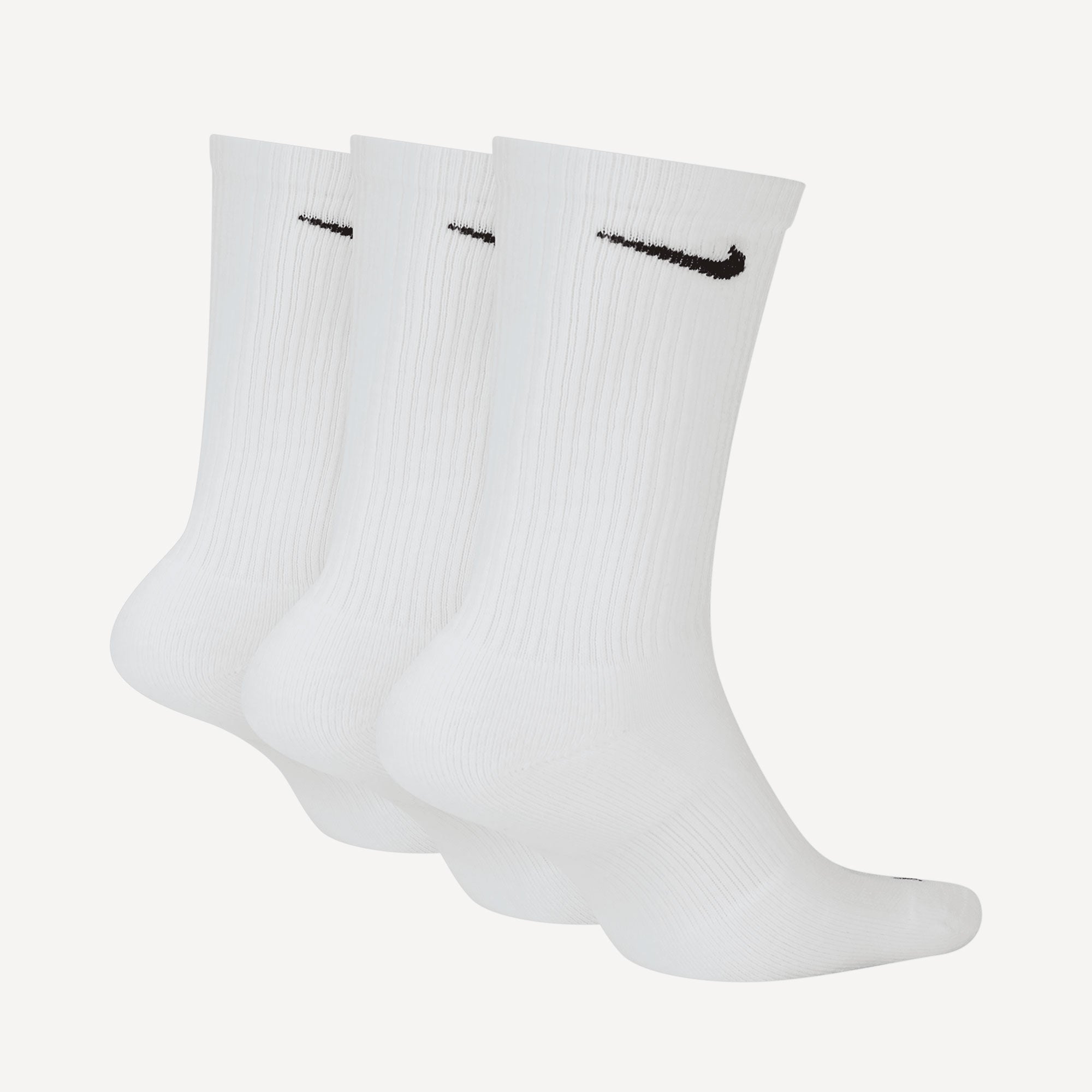 Nike Plus Cushioned Dri-FIT Training Crew Socks (3 Pair) - White (2)