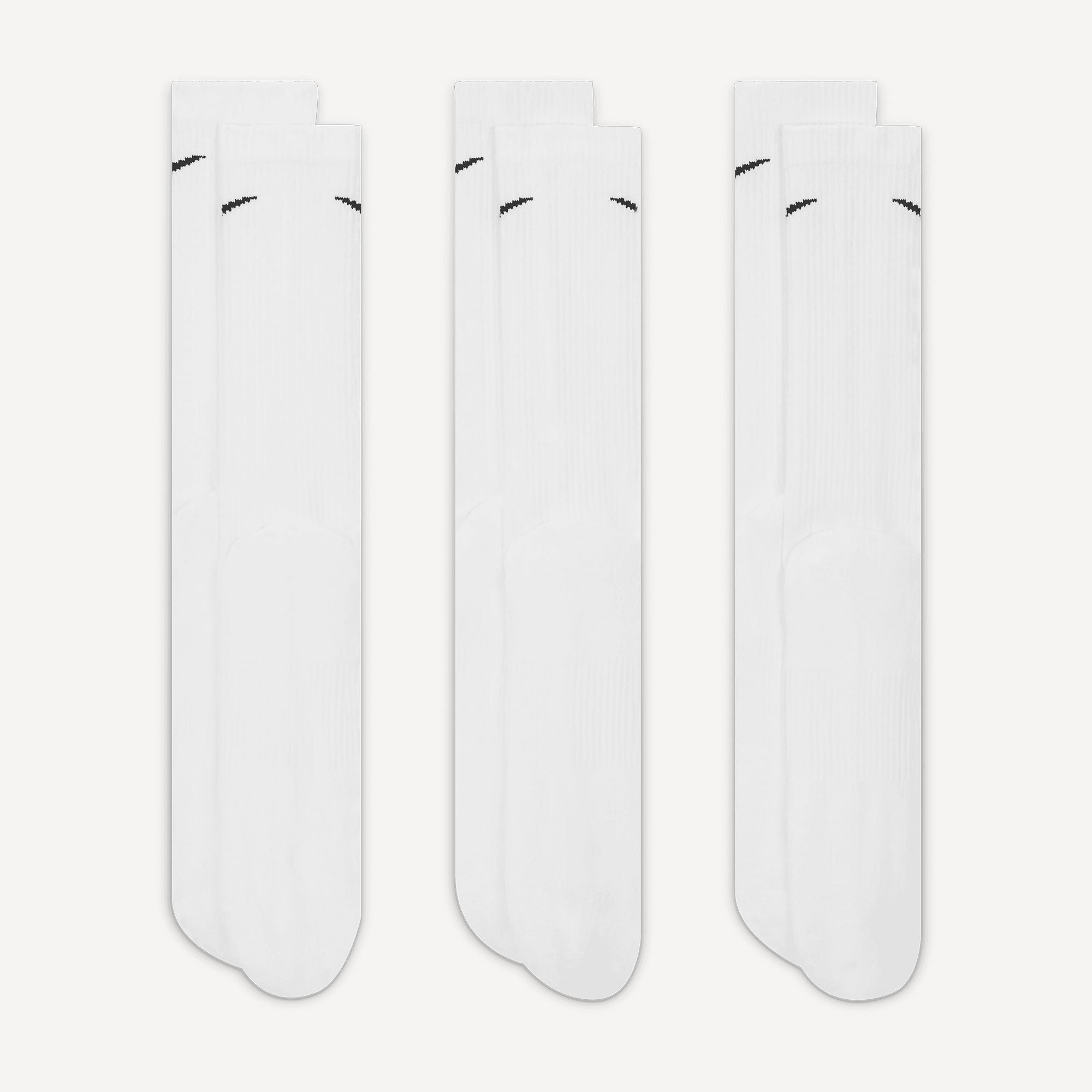 Nike Plus Cushioned Dri-FIT Training Crew Socks (3 Pair) - White (4)