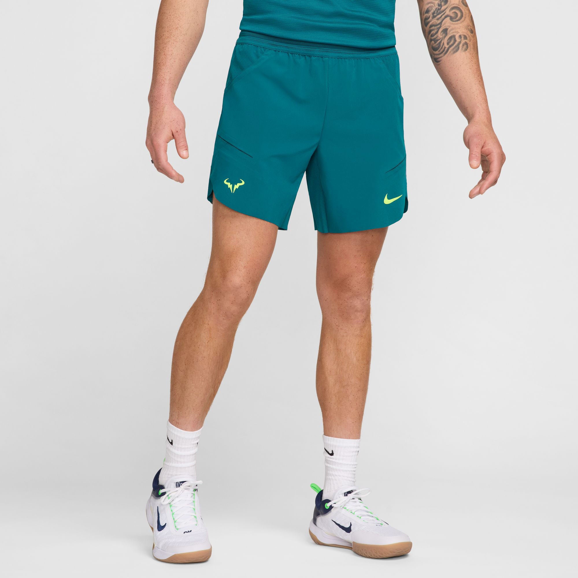 Nike Rafa Men's Dri-FIT ADV 7-Inch Tennis Shorts - Green (1)