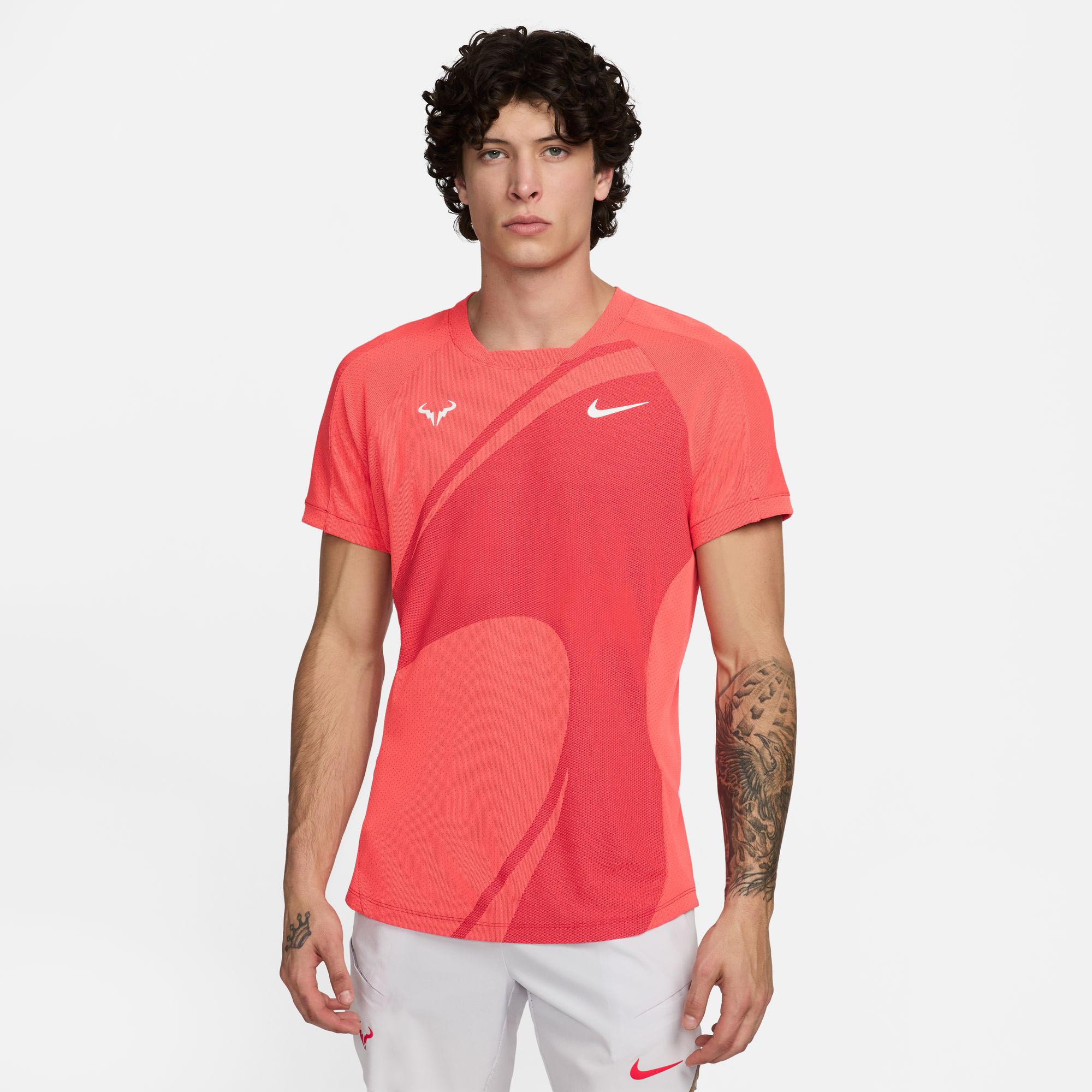 Nike Rafa Men's Dri-FIT ADV Tennis Shirt - Red (1)