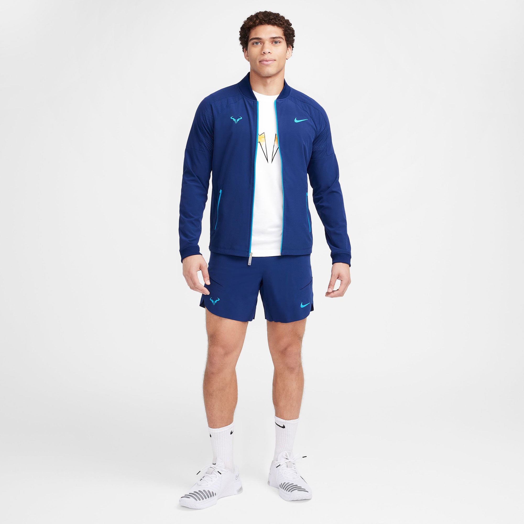 ナイキ（NIKE）テニスウェア　メンズ　プレミアム　RAFA ジャケット Nike Rafa Men's Tennis Jacket Bluevoid/laserblue