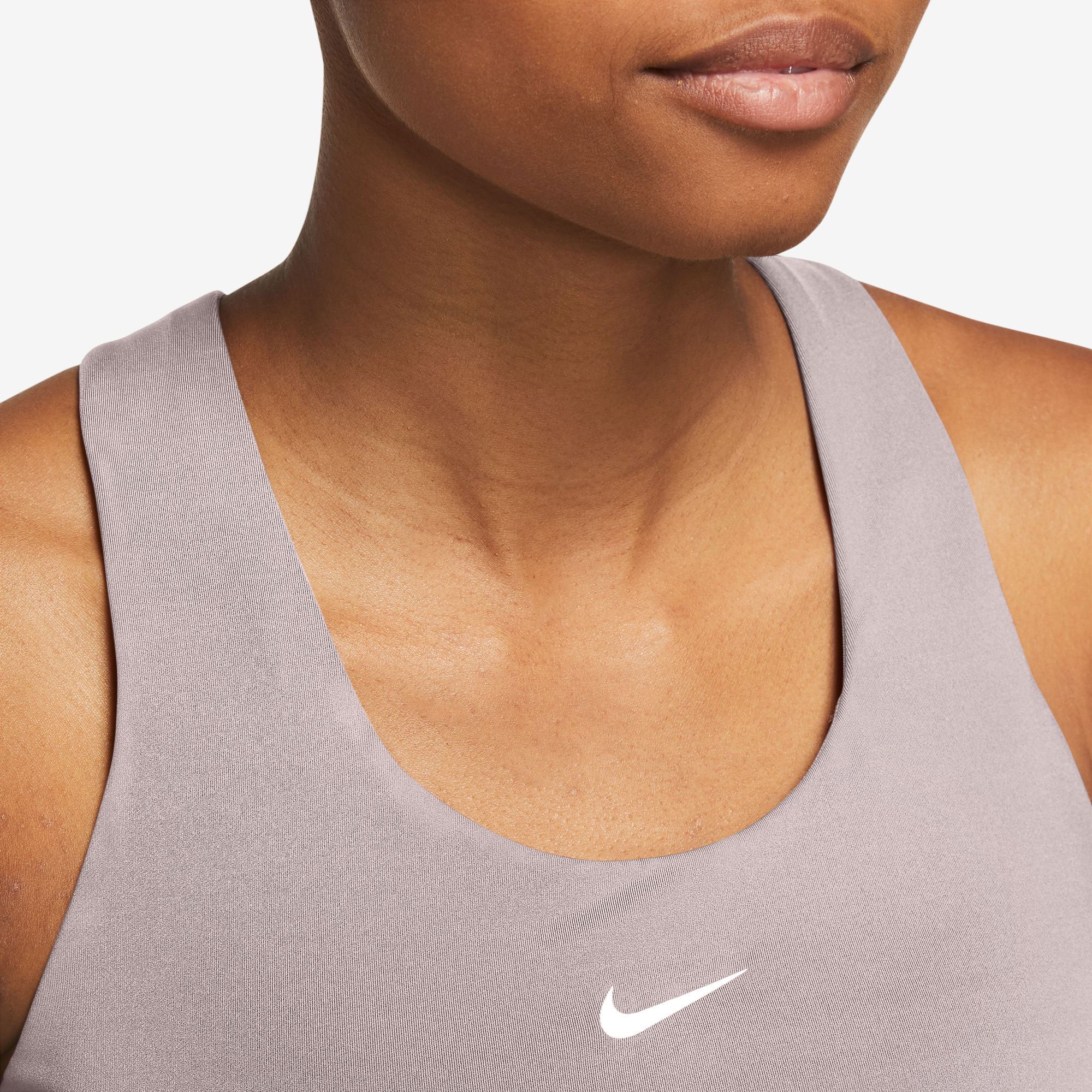Nike Swoosh Women's Dri-FIT Bra Tank - Grey (3)