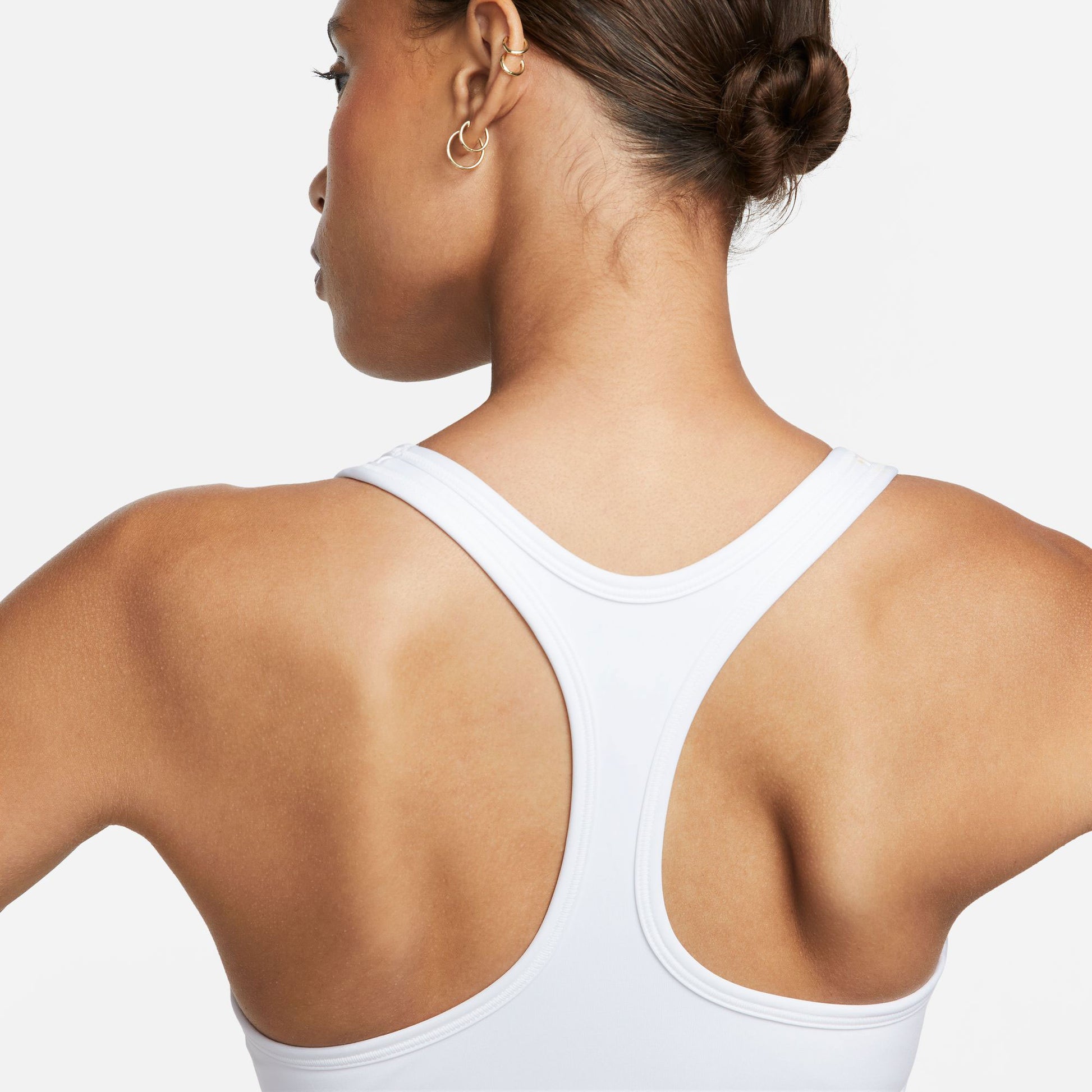 Nike Swoosh Women's Light-Support Non-Padded Sports Bra White (5)