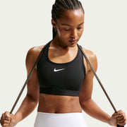 Nike Swoosh Women's Medium-Support Padded Sports Bra - Black (1)