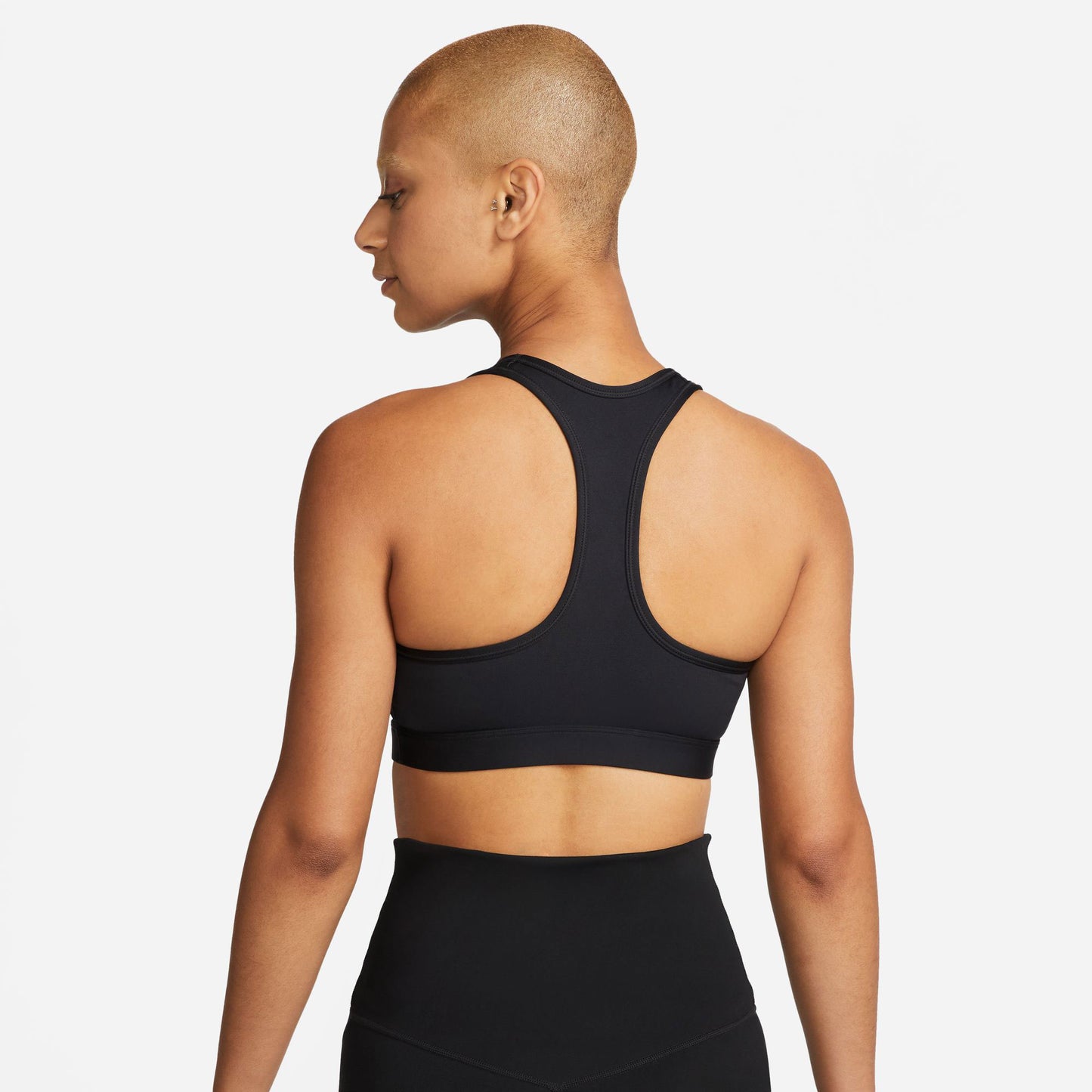 Nike Swoosh Women's Medium-Support Padded Sports Bra Black (2)