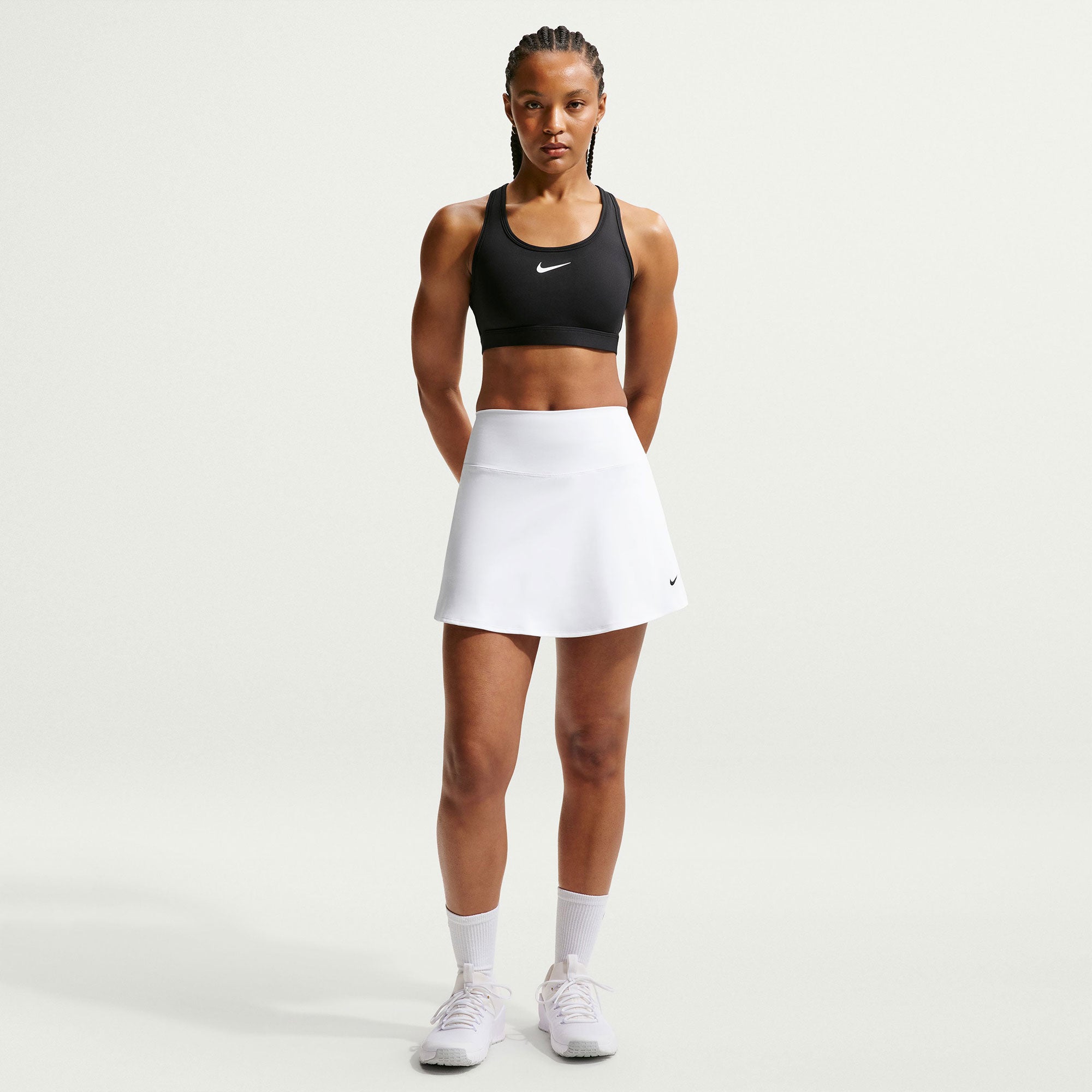 Nike Swoosh Women's Medium-Support Padded Sports Bra - Black (4)