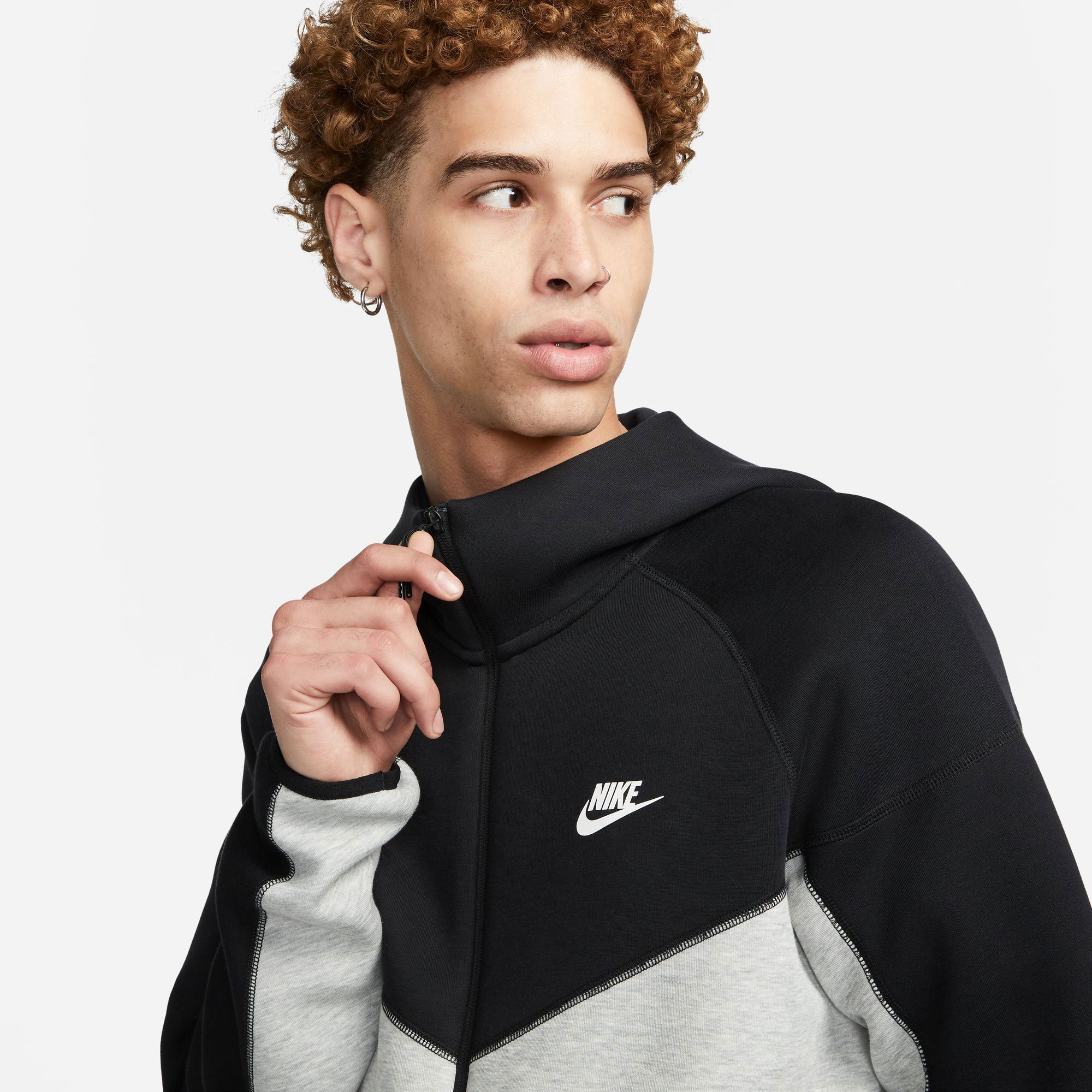Nike Tech Fleece Men's Full-Zip Hoodie - Grey (3)