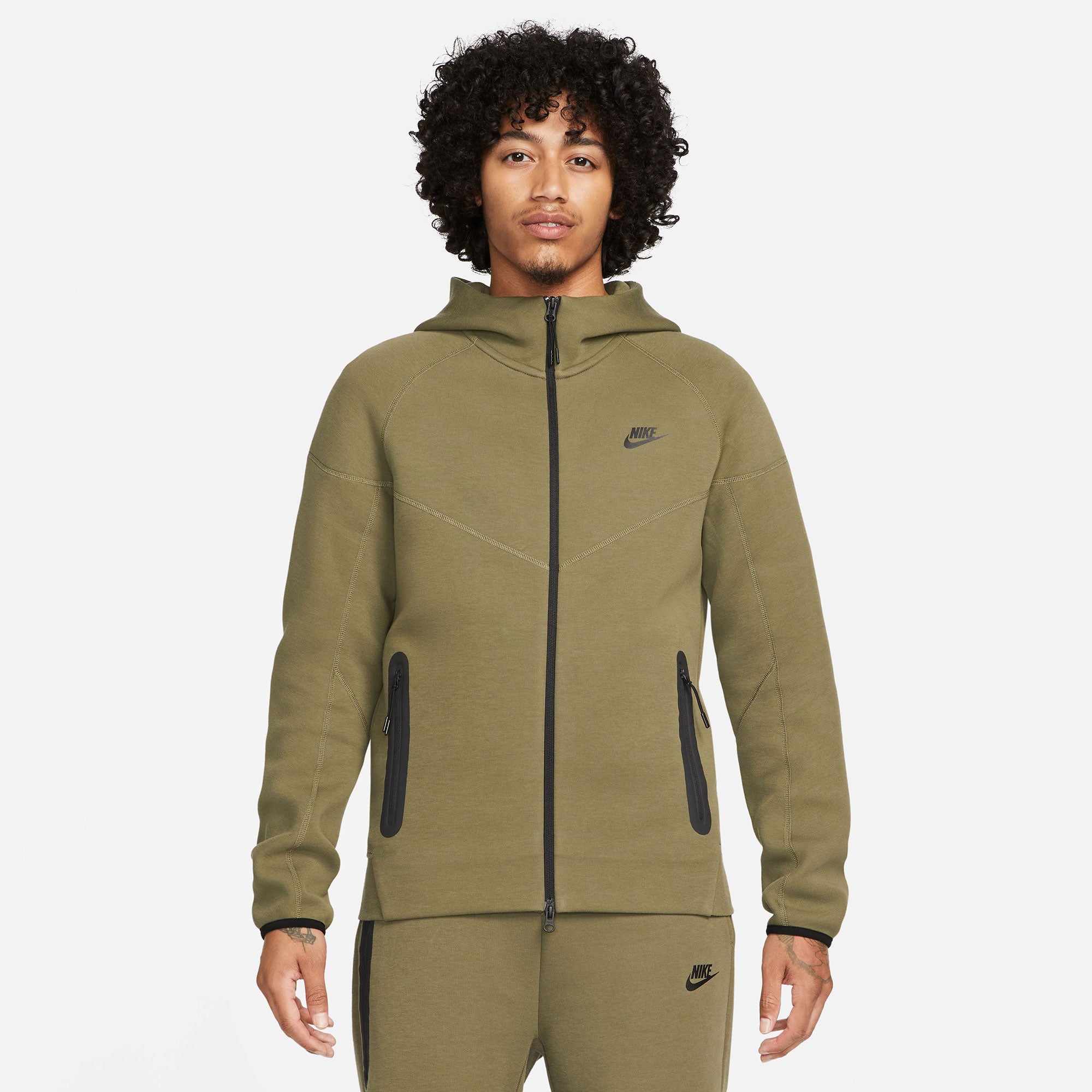 Nike Tech Fleece Men's Full-Zip Hoodie Brown (1)
