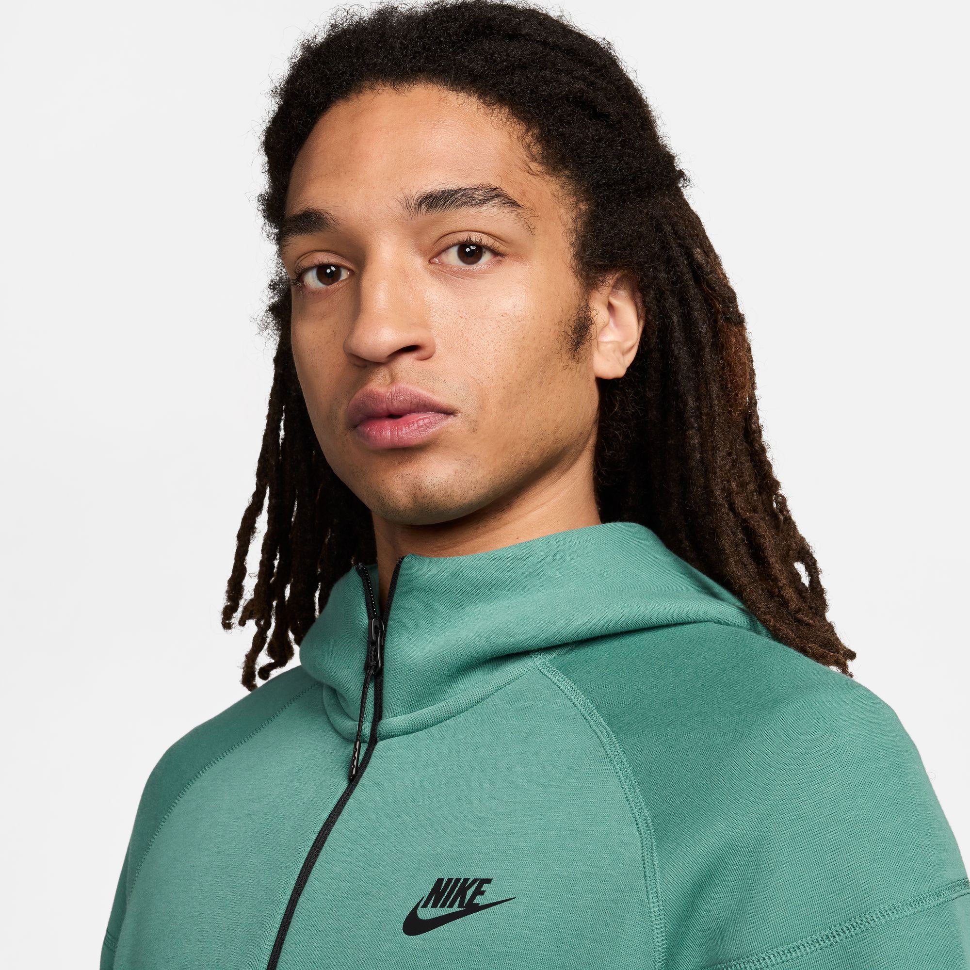 Nike Tech Fleece Men's Full-Zip Hoodie - Green (3)