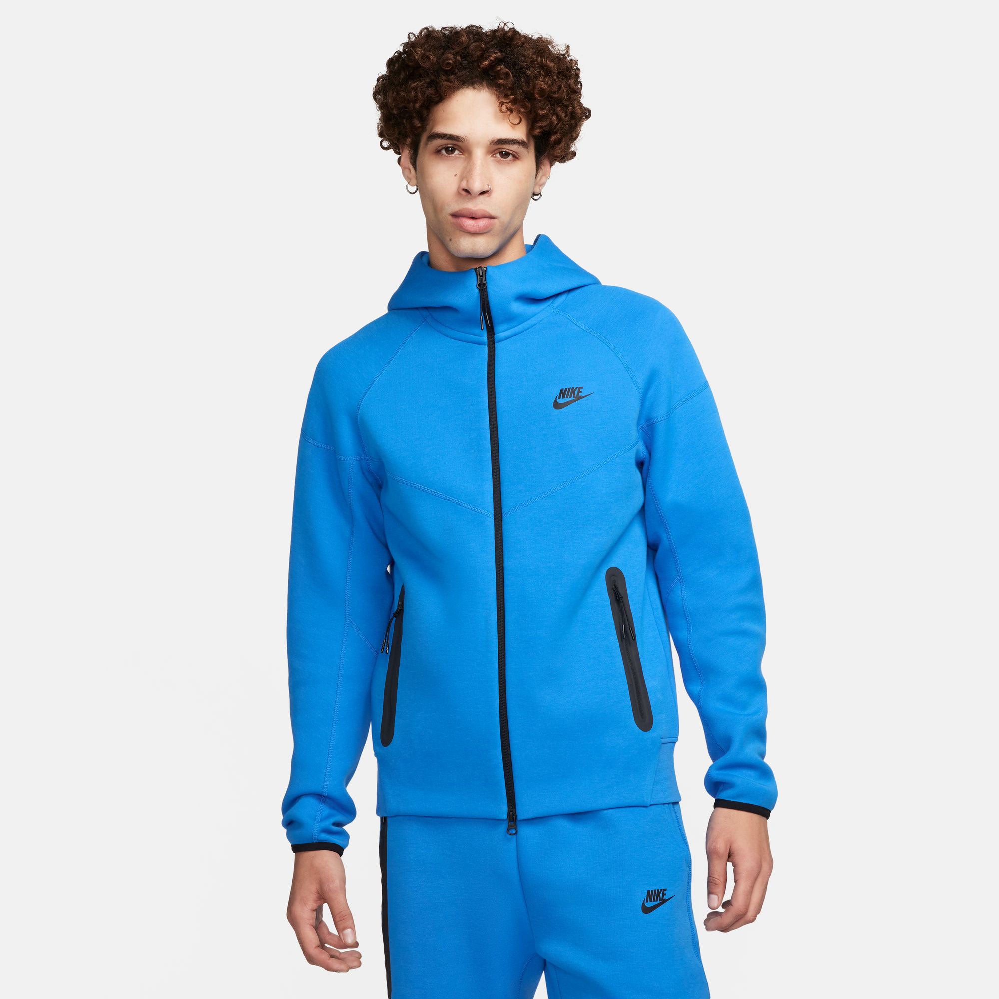 Nike Tech Fleece Men's Full-Zip Hoodie - Blue (1)