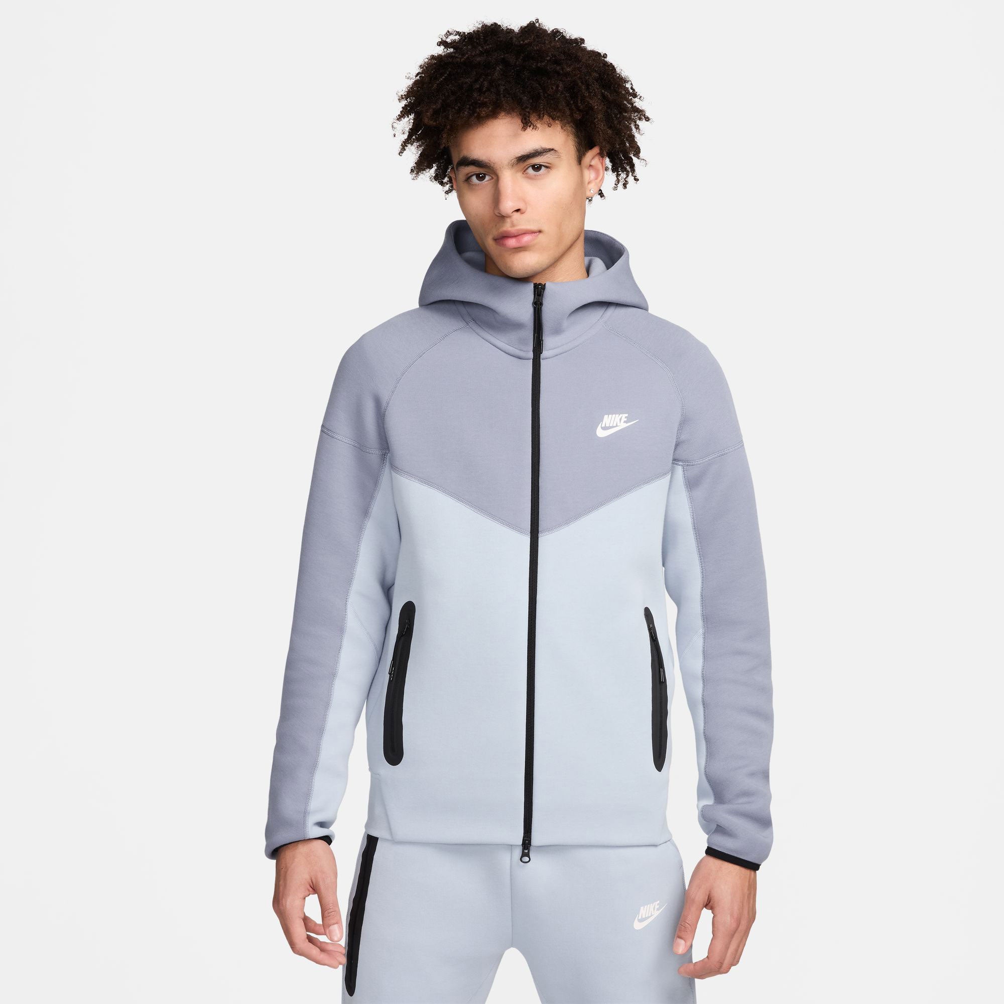 Nike Tech Fleece Men's Full-Zip Hoodie - Blue (1)