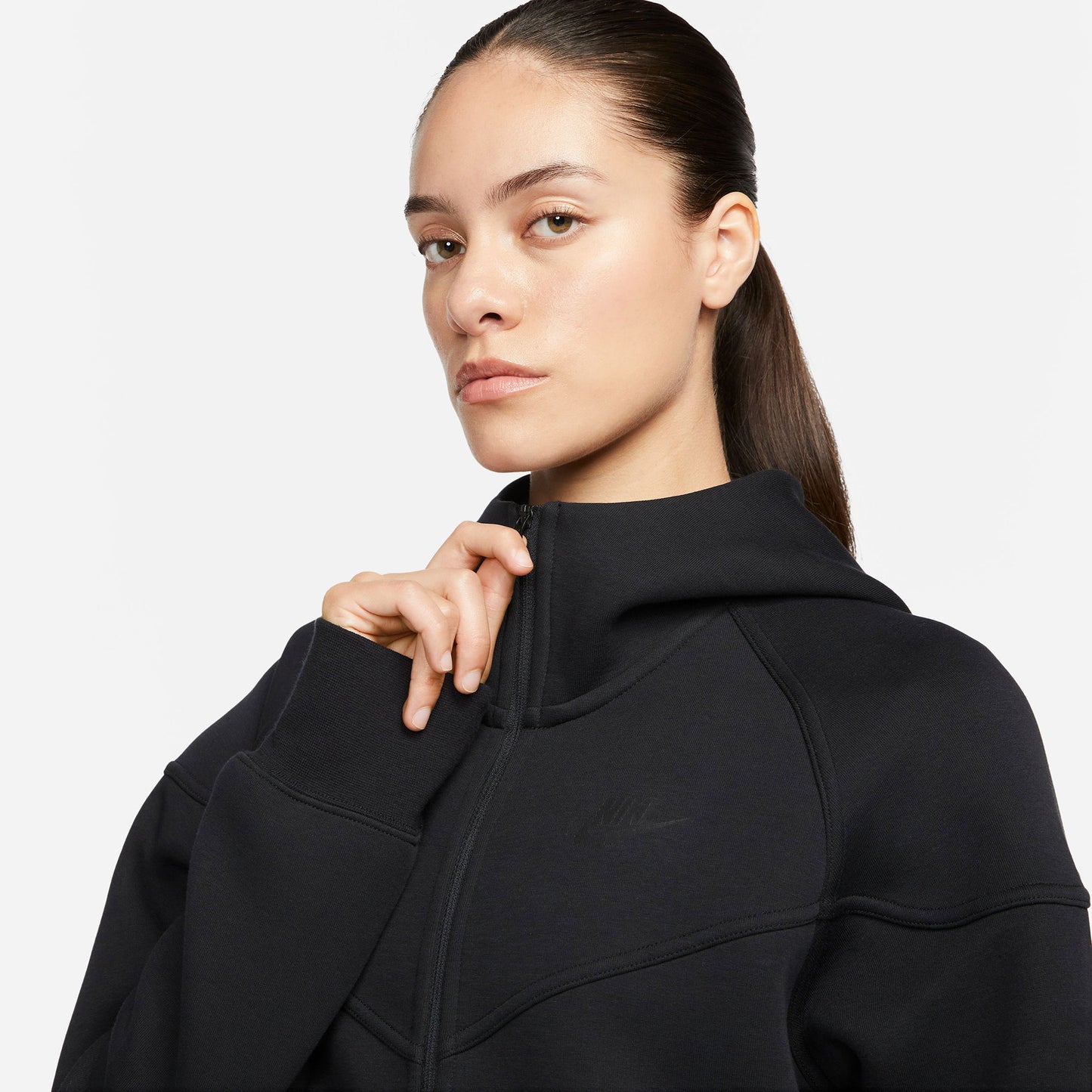 Nike Tech Fleece Women's Full-Zip Hoodie Black (3)