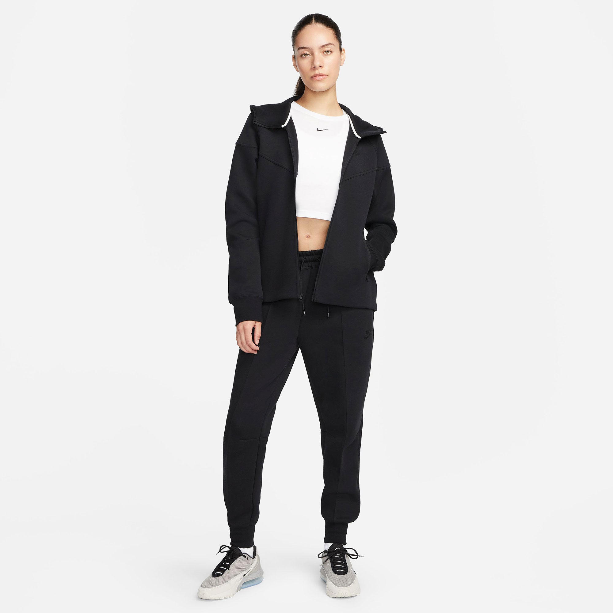 Nike Tech Fleece Women's Full-Zip Hoodie Black (7)
