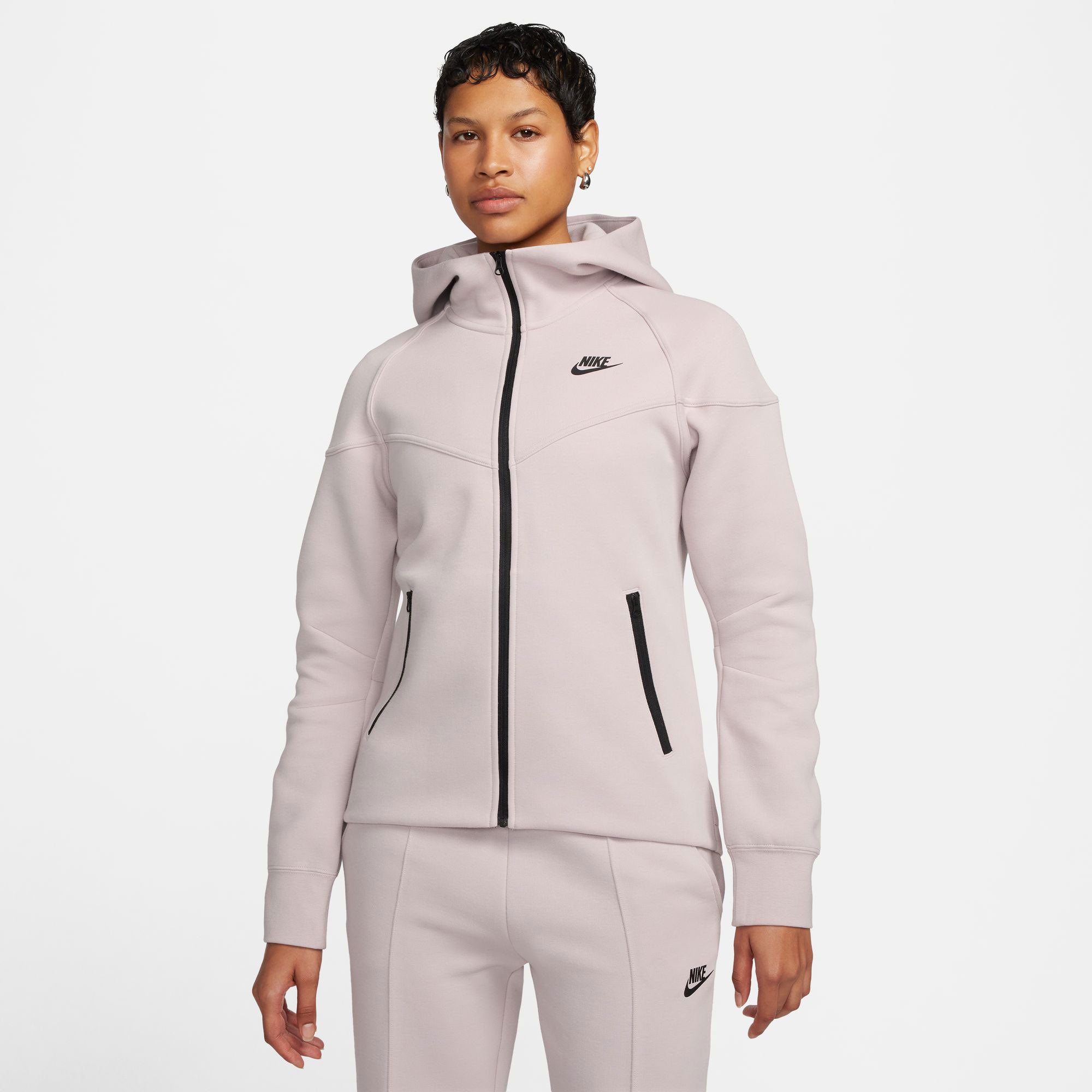 Nike Tech Fleece Women's Full-Zip Hoodie - Grey (1)