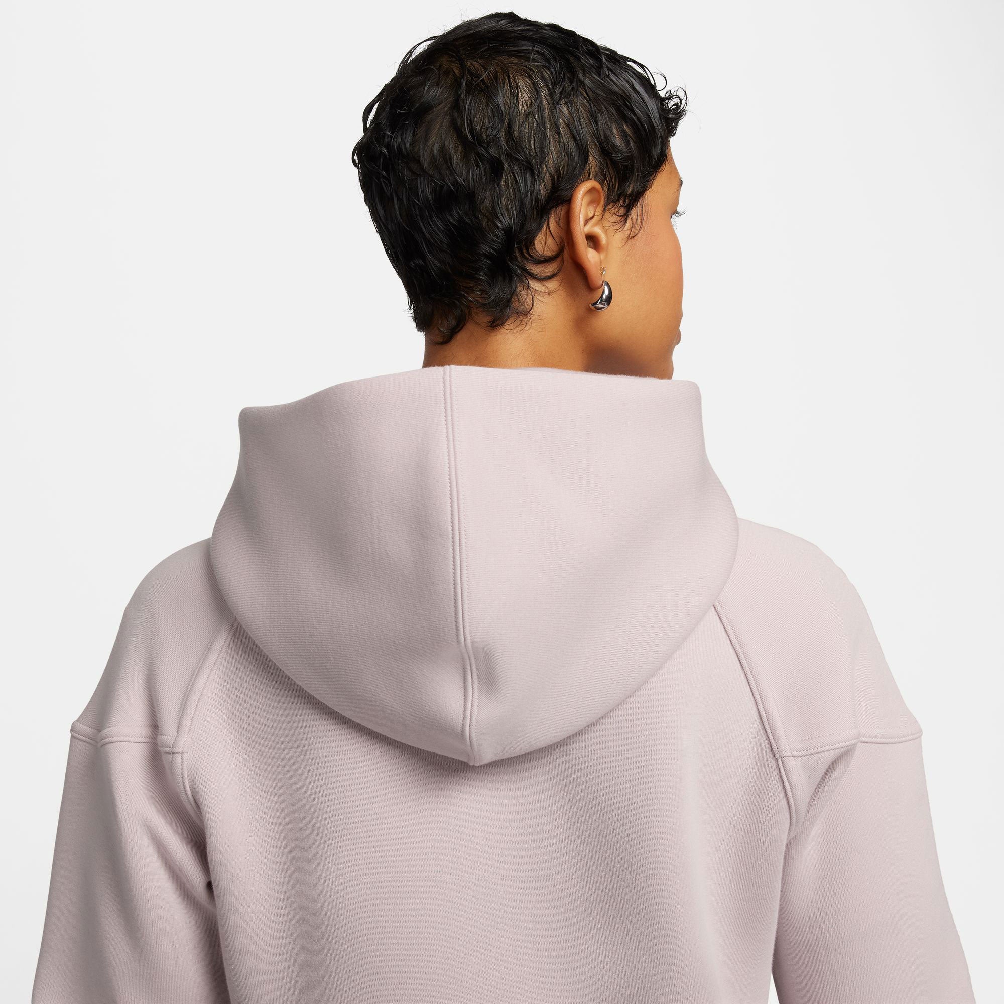 Nike Tech Fleece Hoodie met Rits voor Dames Grijs Tennis Only