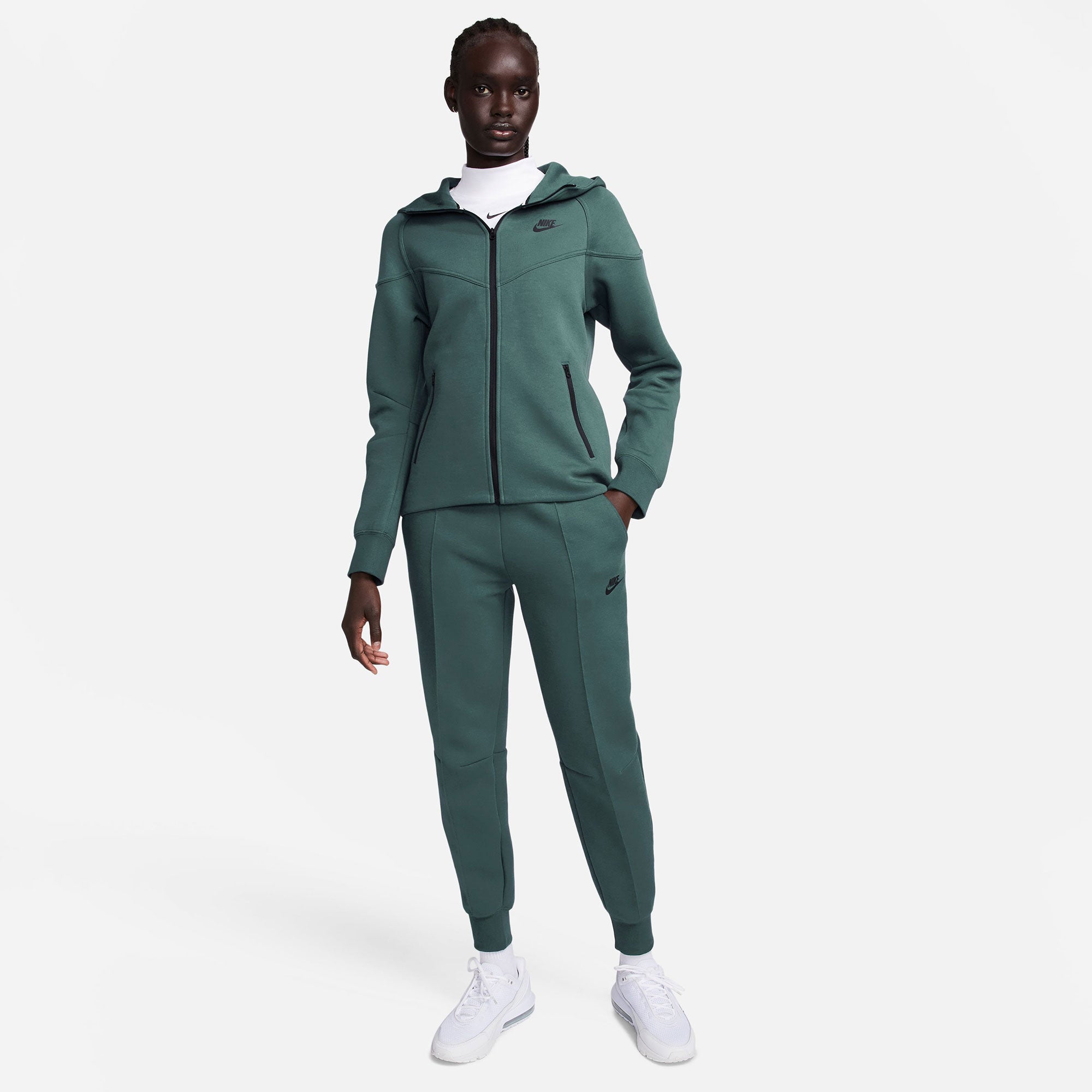 Nike Tech Fleece Women's Full-Zip Hoodie Green (8)