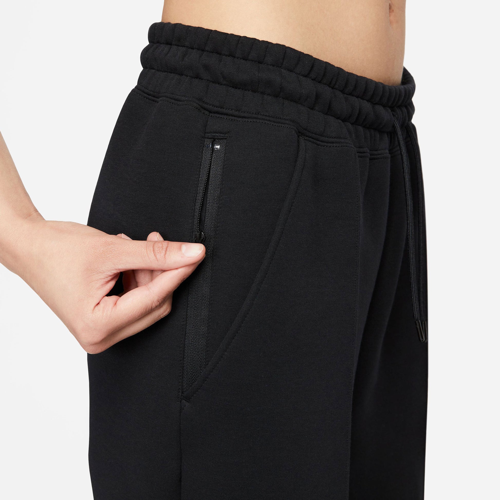 Nike Tech Fleece Women's Mid-Rise Pants Black (6)