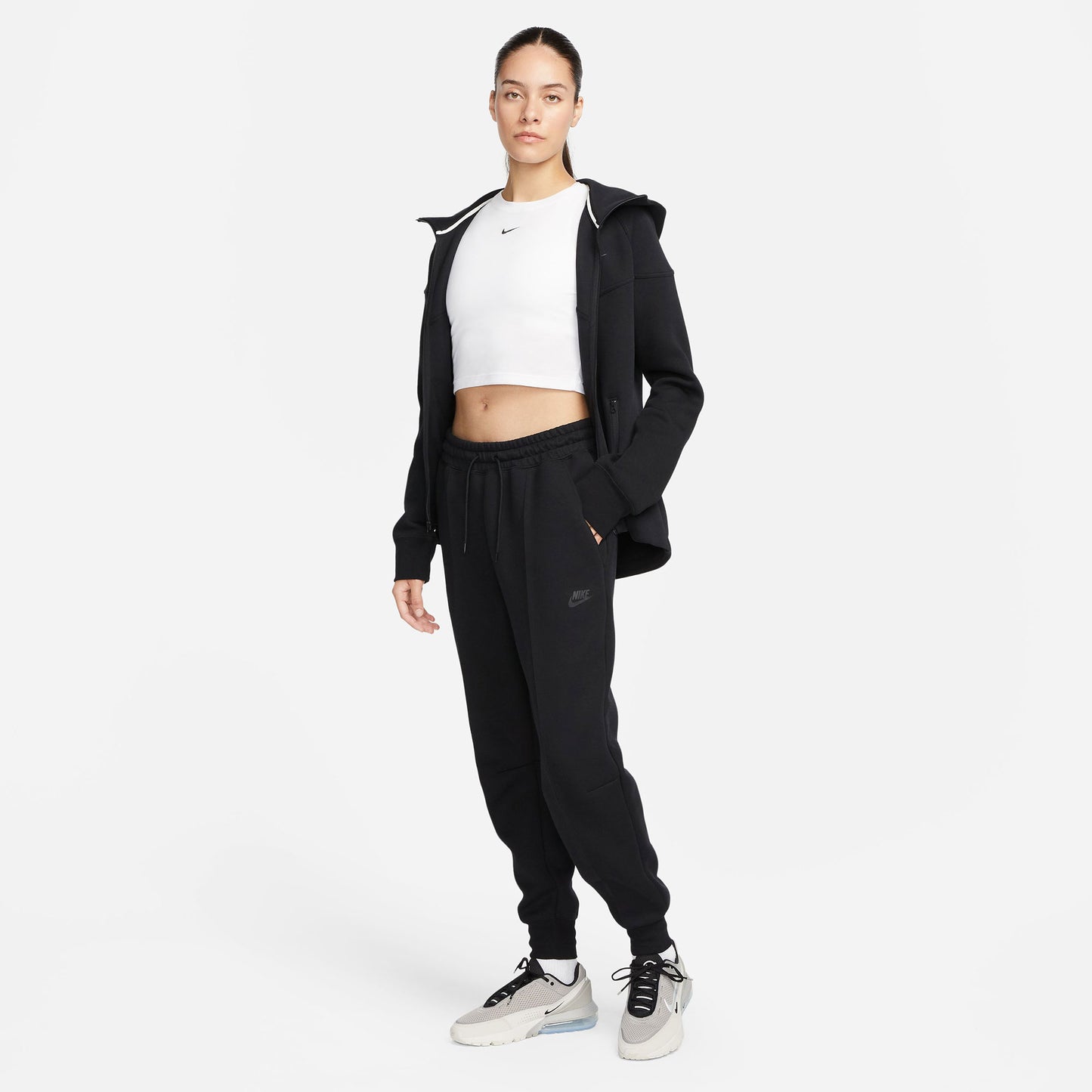 Nike Tech Fleece Women's Mid-Rise Pants Black (8)