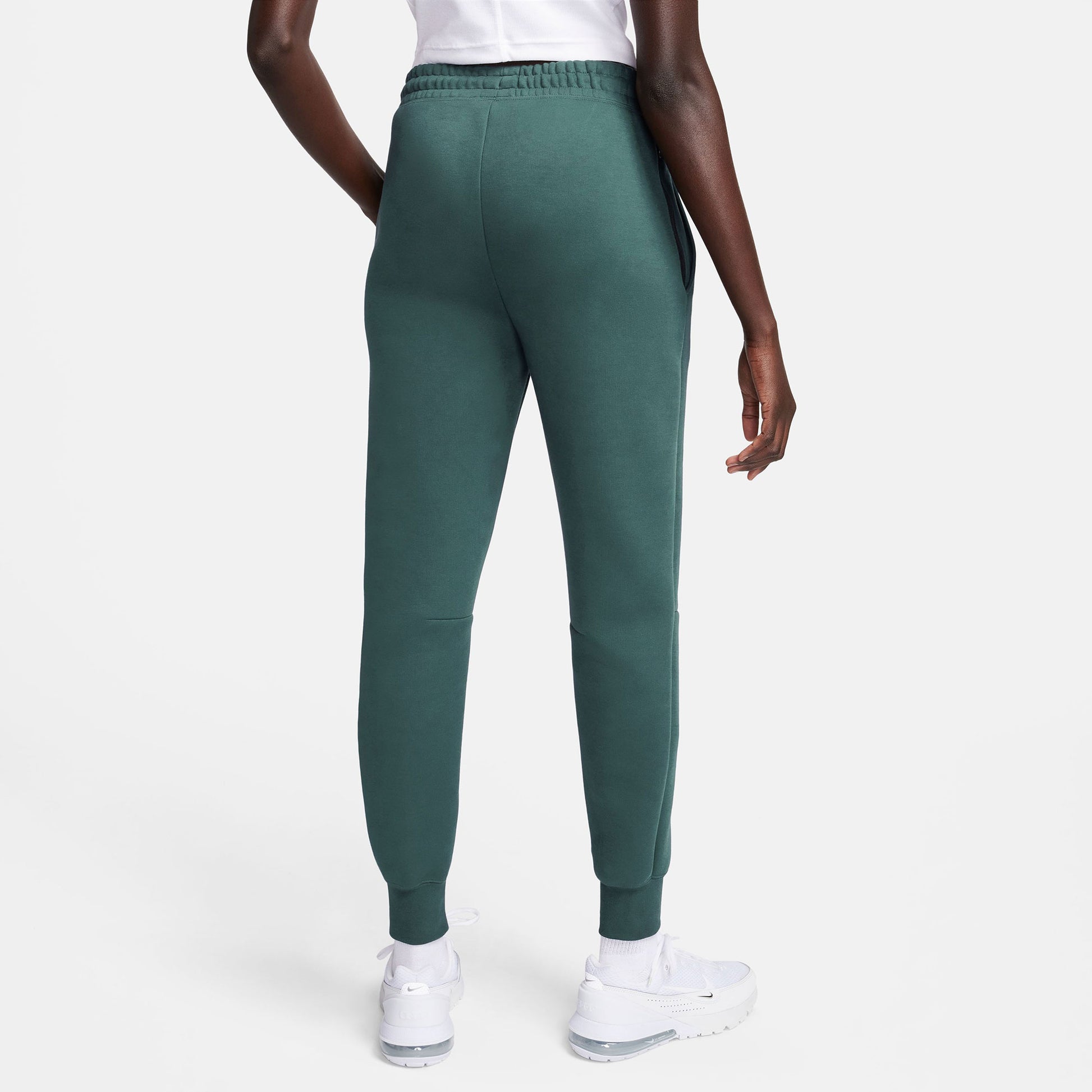 Nike Tech Fleece Women's Mid-Rise Pants Green (2)