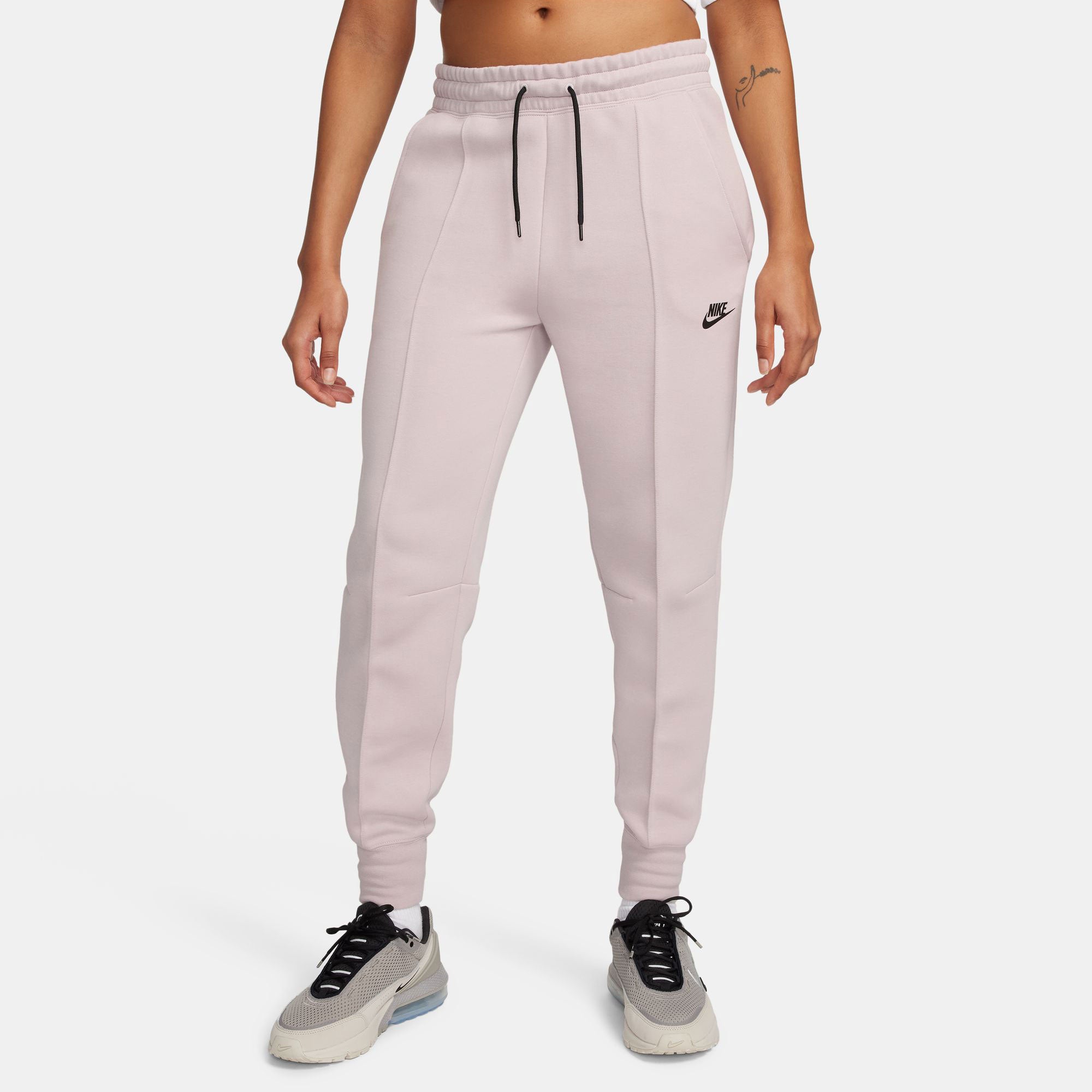 Nike Tech Fleece Women's Mid-Rise Pants - Grey (1)