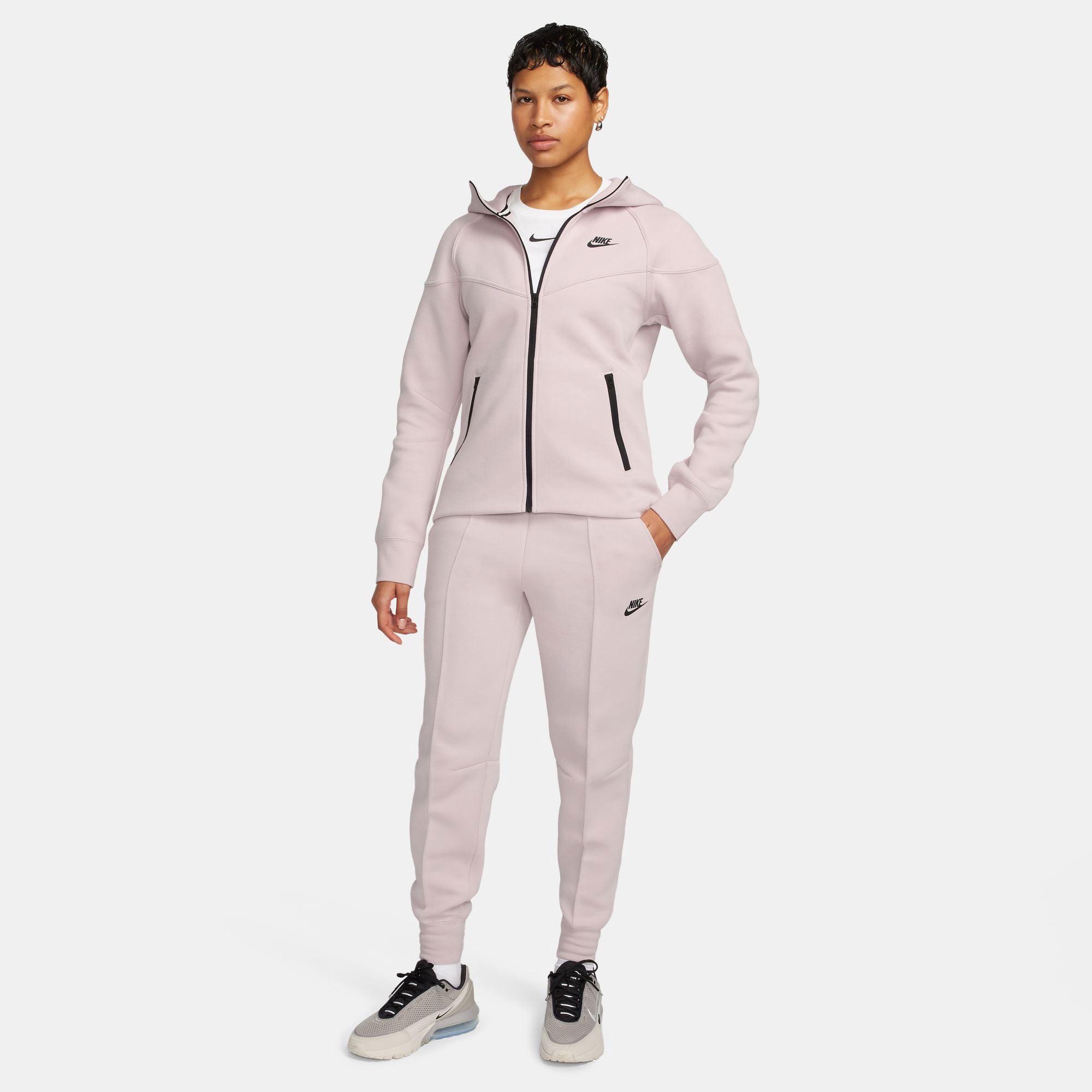 Nike Tech Fleece Women's Mid-Rise Pants - Grey (8)