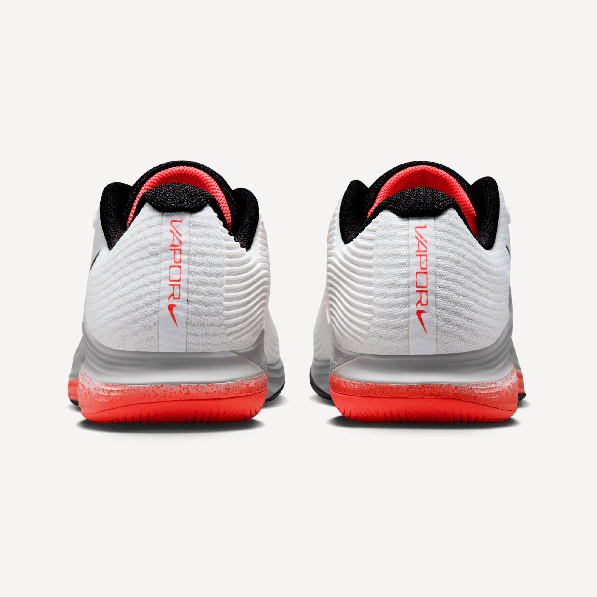Nike Vapor 12 Hot Lava Men's Hard Court Tennis Shoes - White (5)