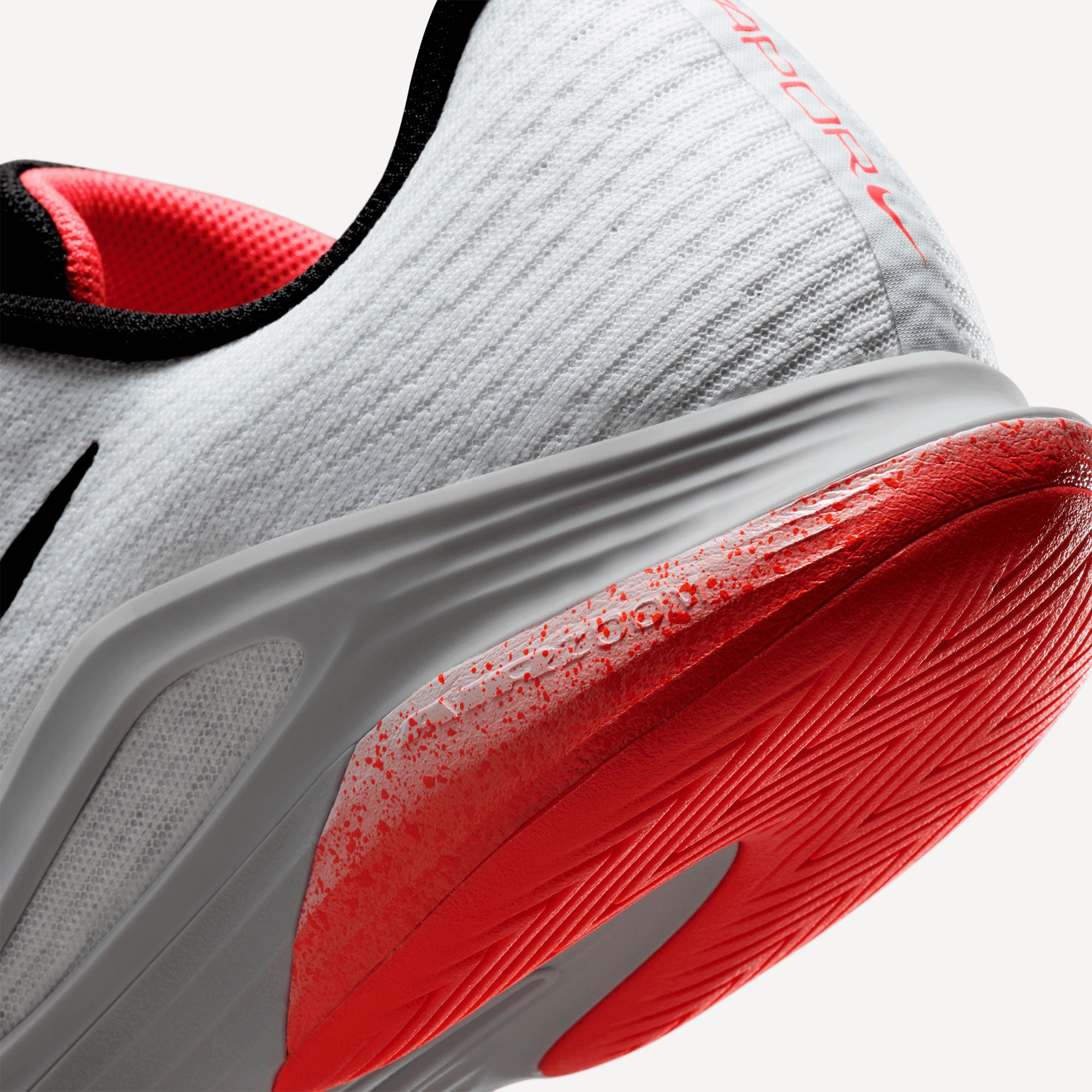 Nike Vapor 12 Hot Lava Men's Hard Court Tennis Shoes - White (8)