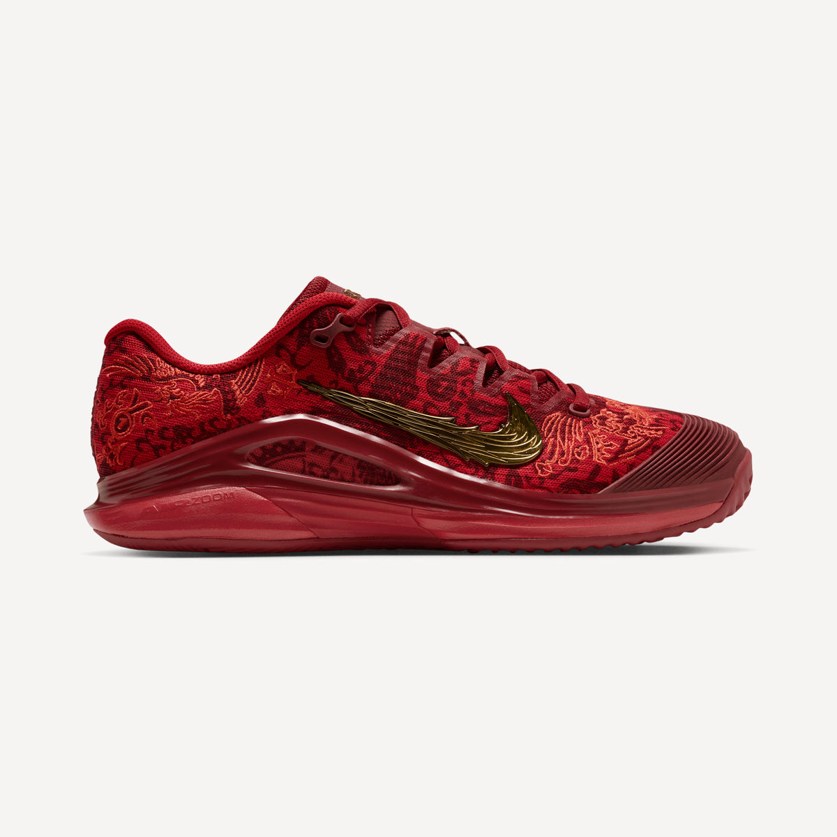 Nike Vapor 12 "Qinwen" Women's Clay Court Tennis Shoes - Red (1)