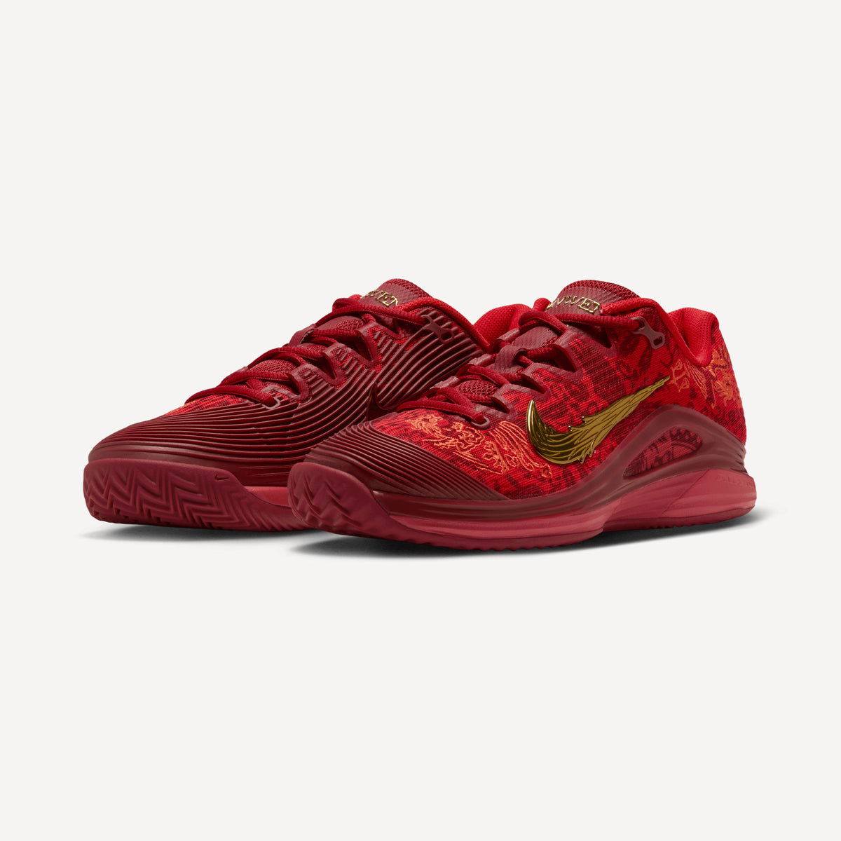 Nike Vapor 12 "Qinwen" Women's Clay Court Tennis Shoes - Red (4)