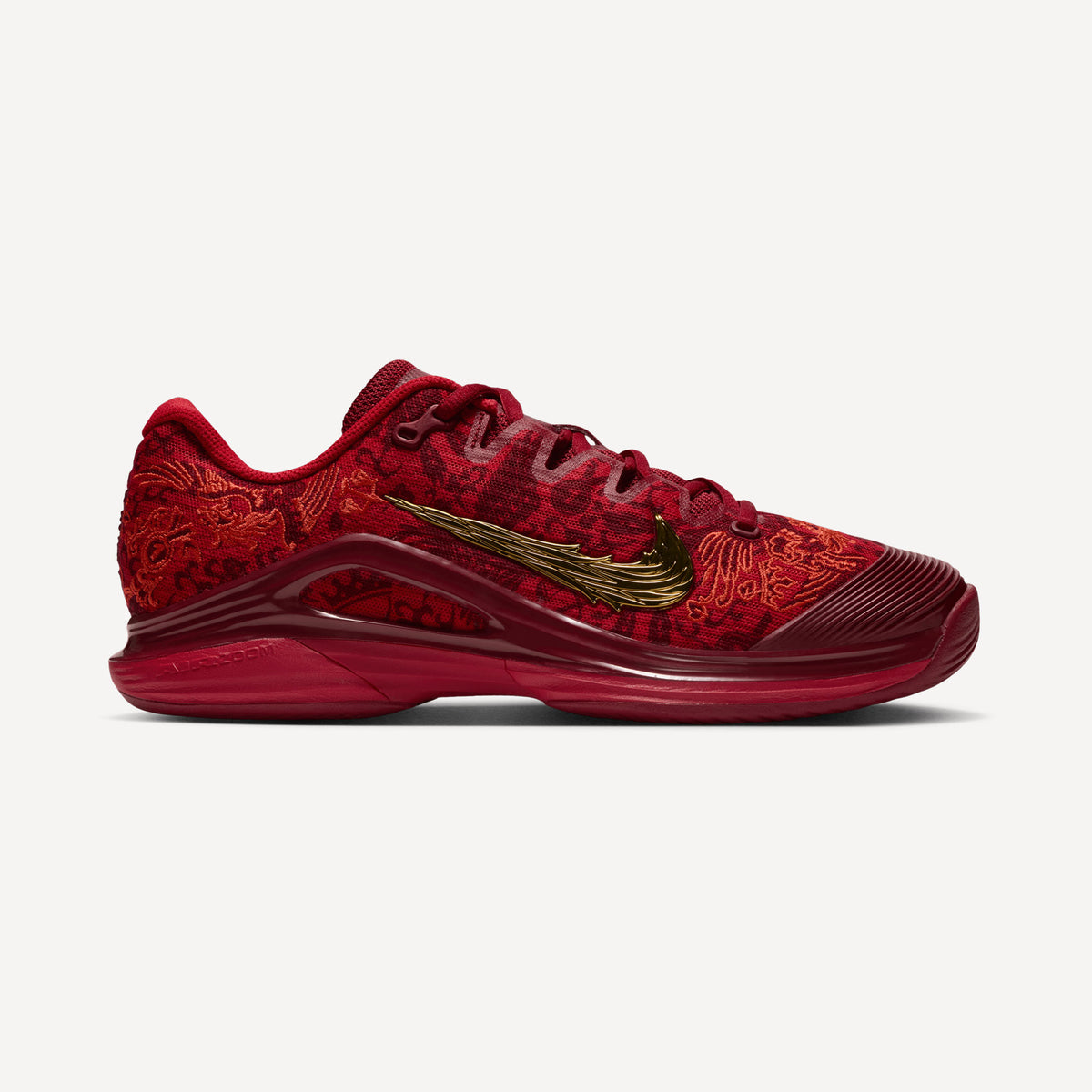 Nike Vapor 12 "Qinwen" Women's Hard Court Tennis Shoes - Red (1)