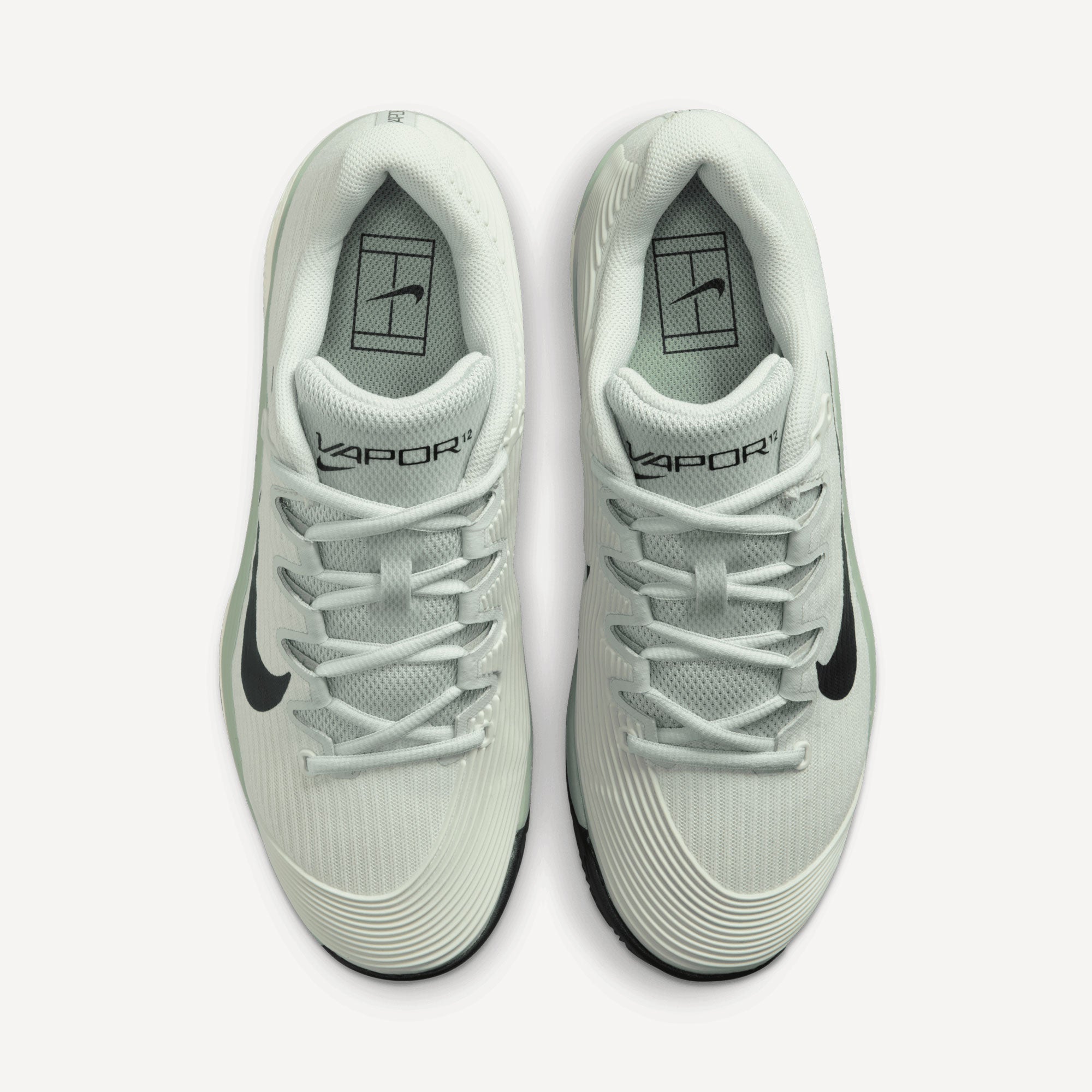Nike Vapor 12 Women's Clay Court Tennis Shoes - Green (6)