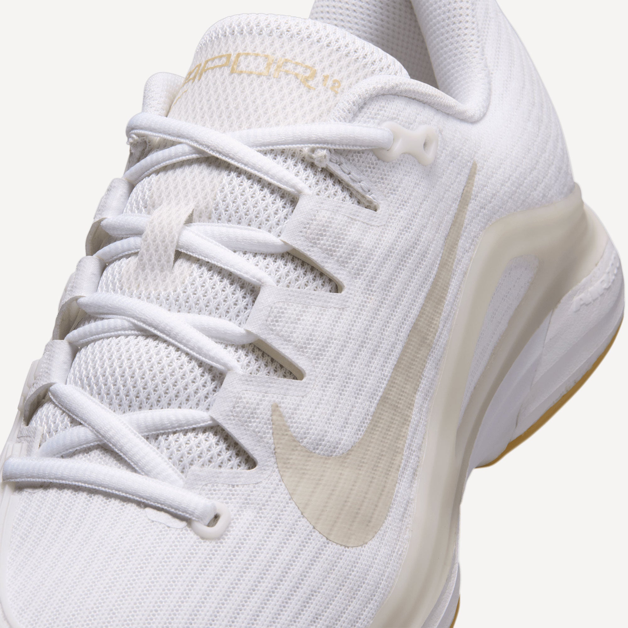 Nike Vapor 12 Women's Hard Court Tennis Shoes - White (7)