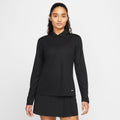 Nike Victory Women's Dri-FIT Long Sleeve Tennis Polo - Black (1)