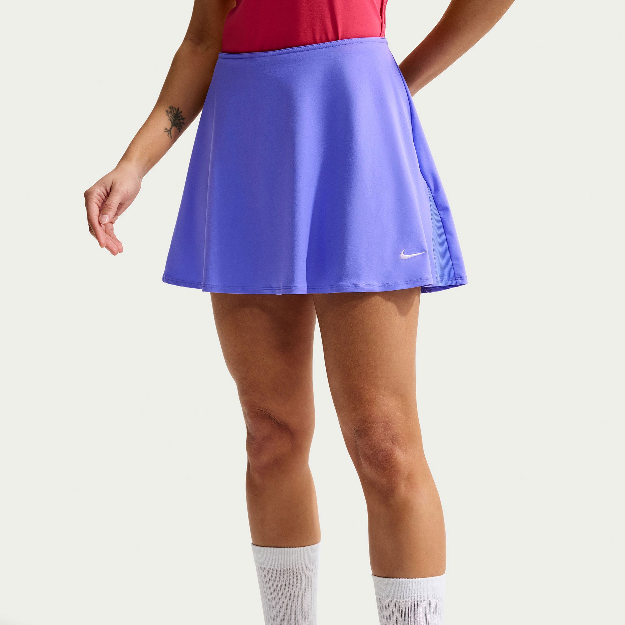 Nike Victory Women's Dri-FIT Mid-Rise Flouncy Tennis Skirt - Purple (3)