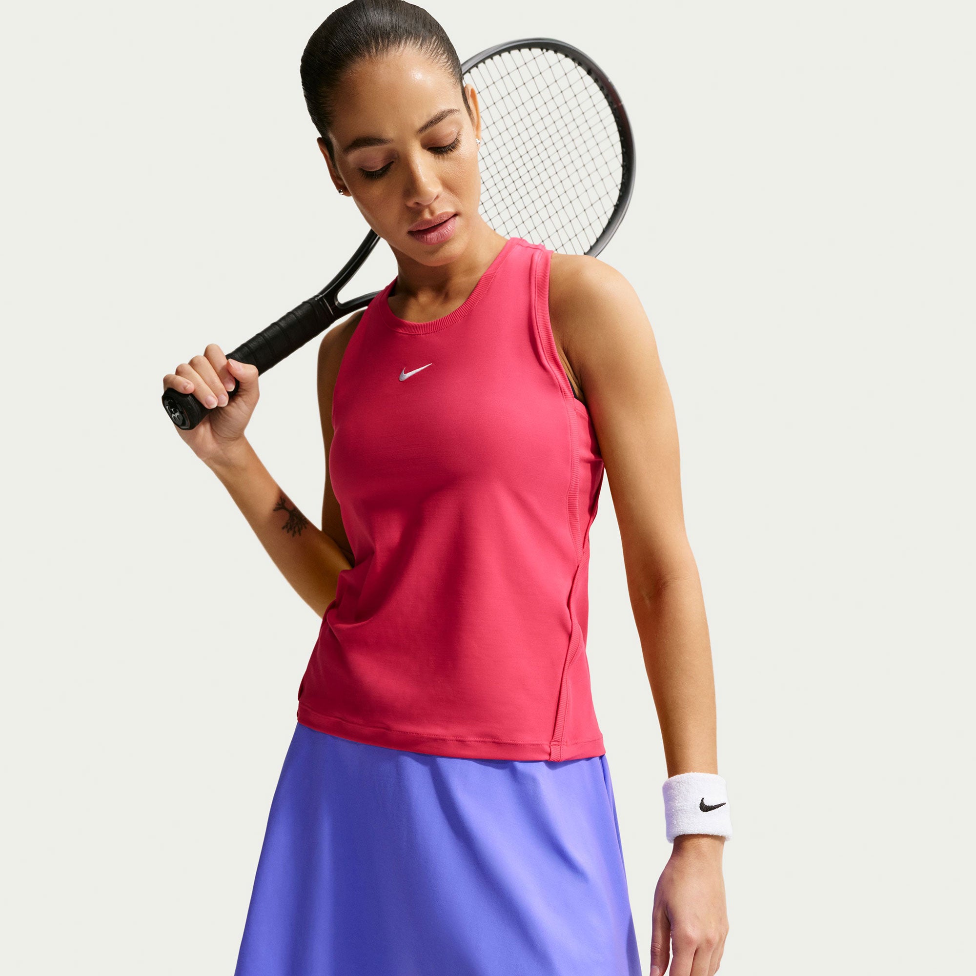Nike Victory Women's Dri-FIT Mid-Rise Flouncy Tennis Skirt - Purple (5)